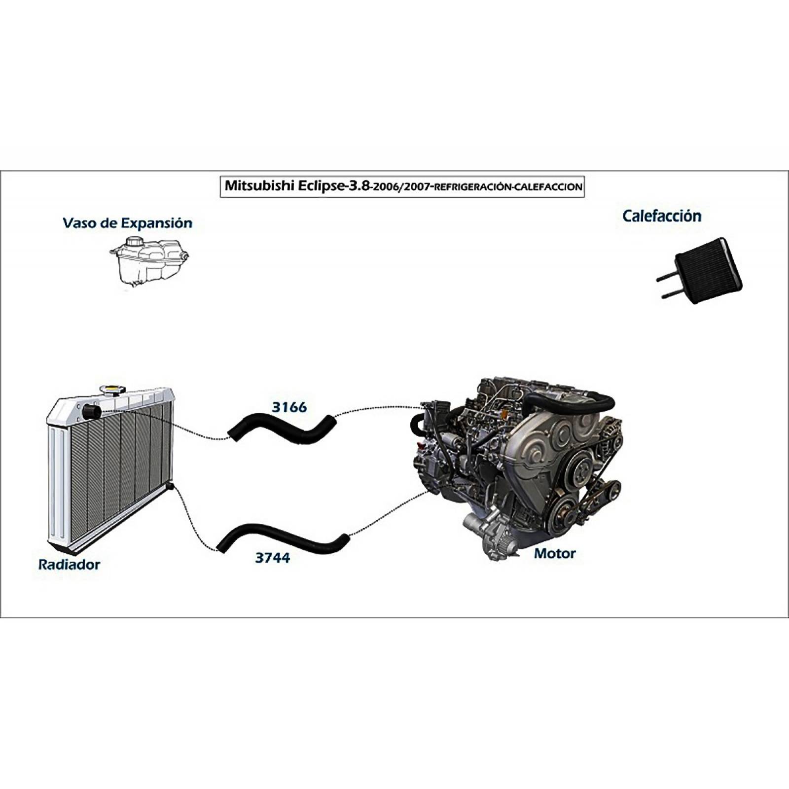 Manguera Radiador Maxima 1995-2001 3.0 Superior