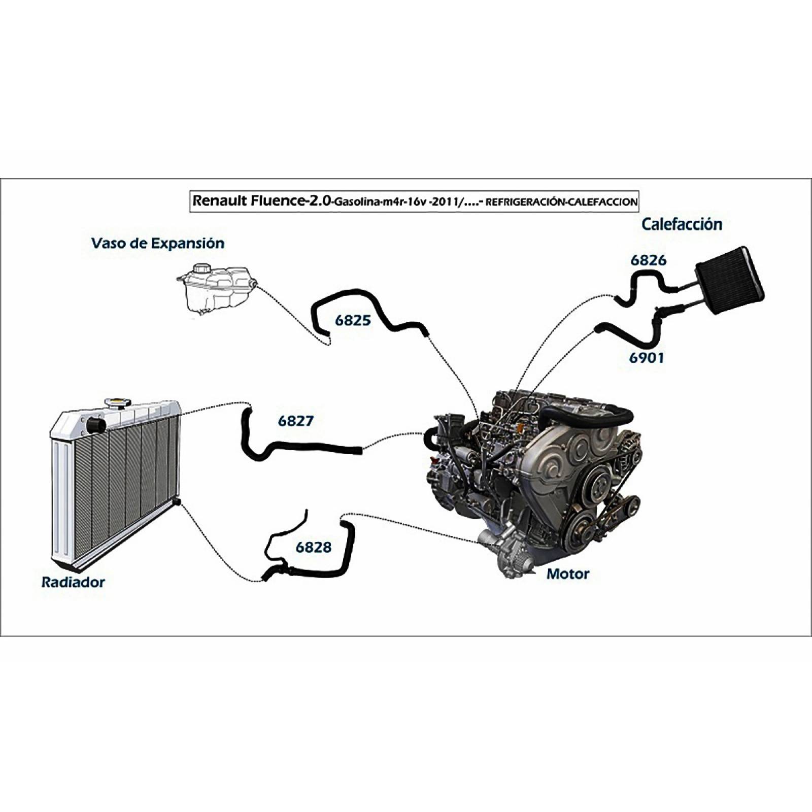 Manguera Radiador Fluence 2011-2017 2.0 Superior