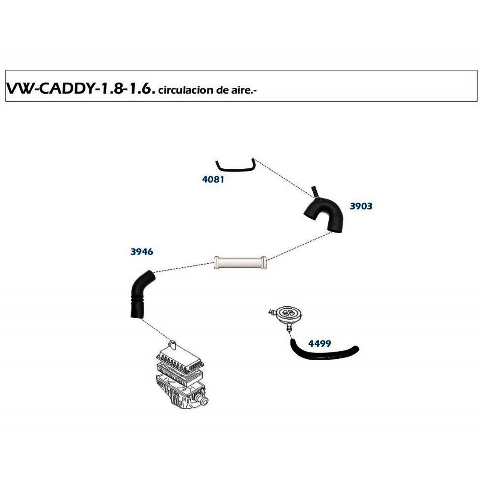 Manguera Circulacion Aire Derby 1995-2005 1.8 Gasolina