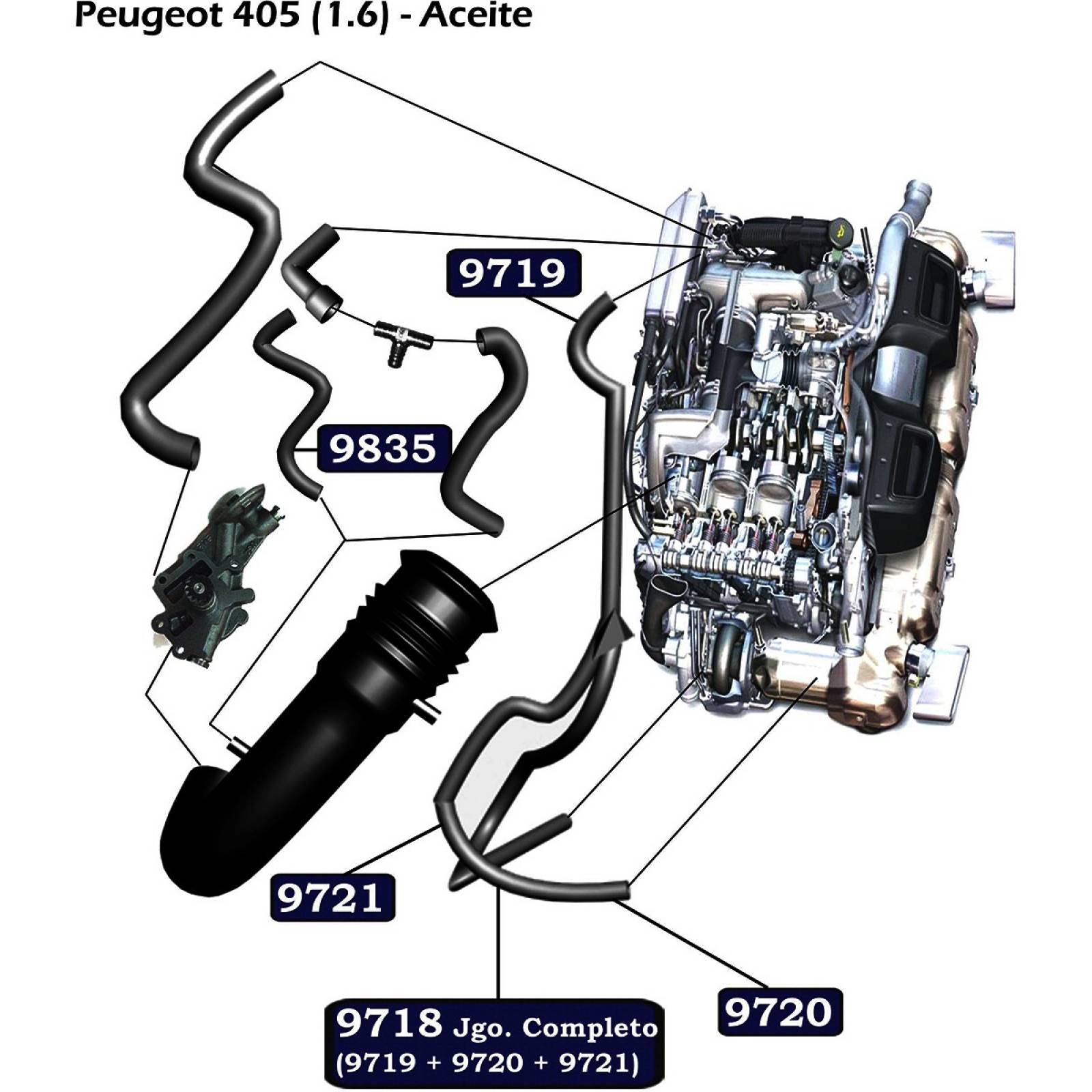 Manguera Purificador Filtro Aire Peugeot 306 98-02 1.8