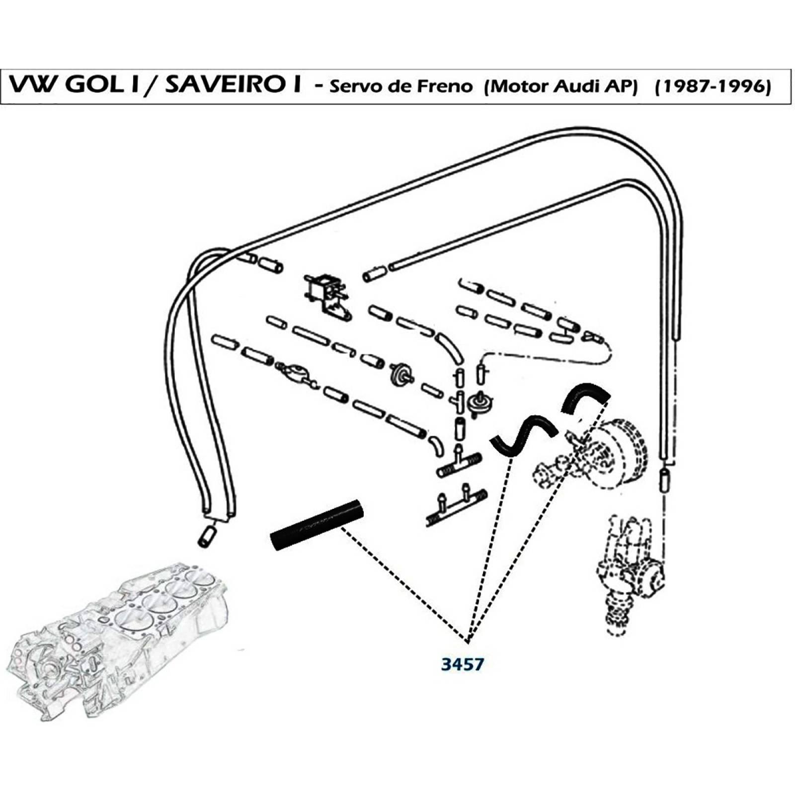 Manguera Freno Pointer 1998-2002 1.8 Gasolina