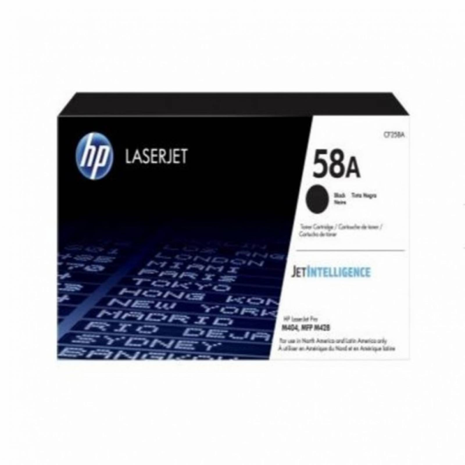 Cartucho de Tóner HP 58A Negro LaserJet Original, CF258A