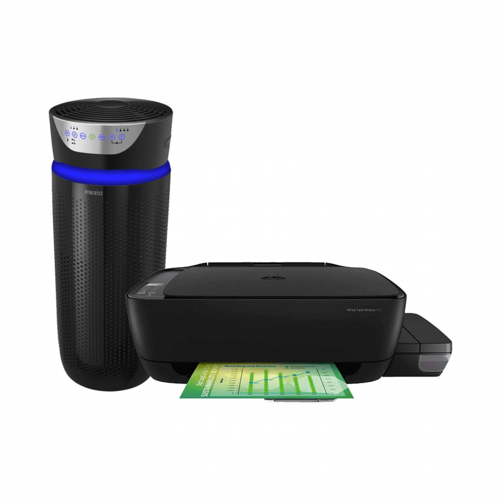 Impresora HP Ink Tank Wireless 415+ Purificador de aire TotalClean Deluxe