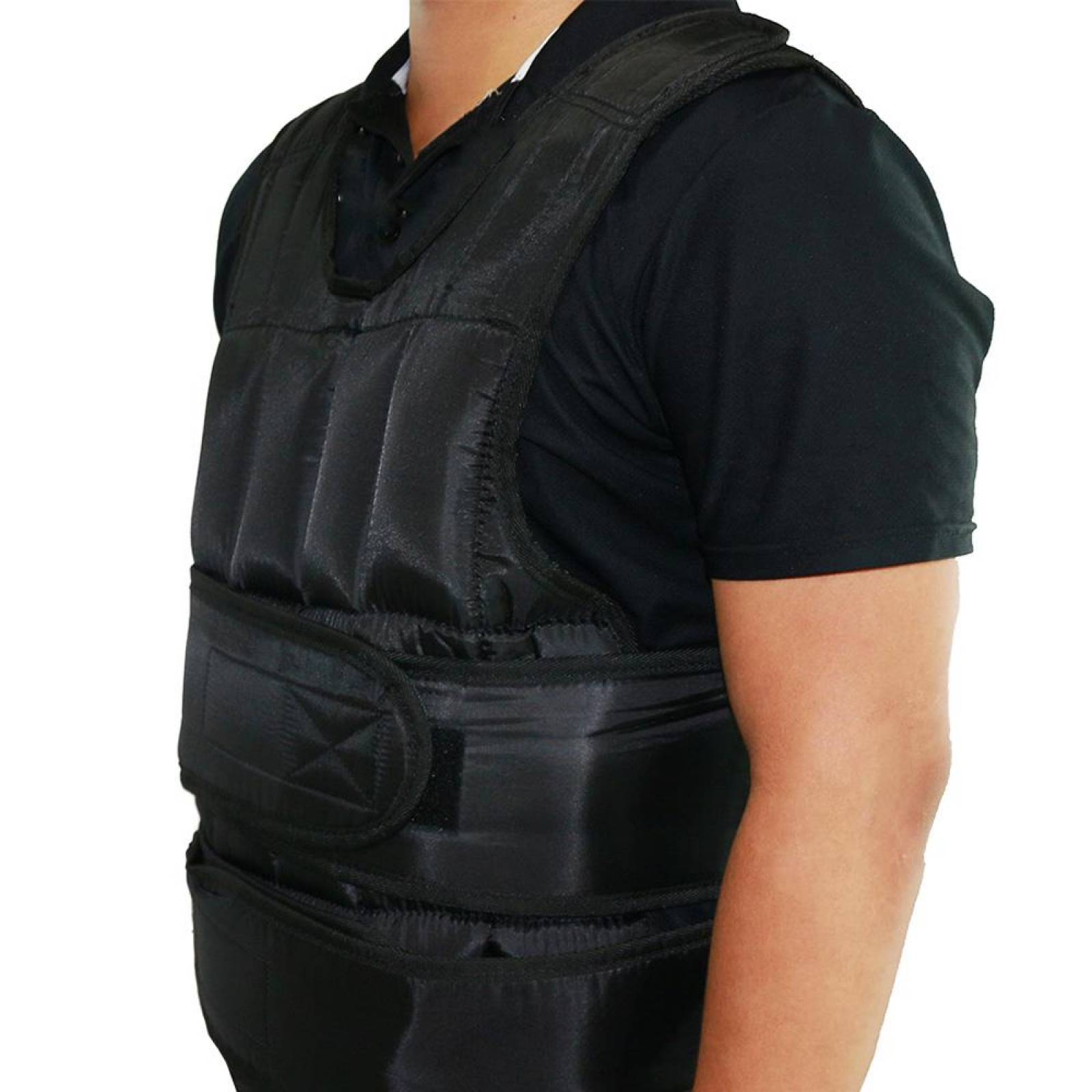 Chaleco con peso 10Kg Negro