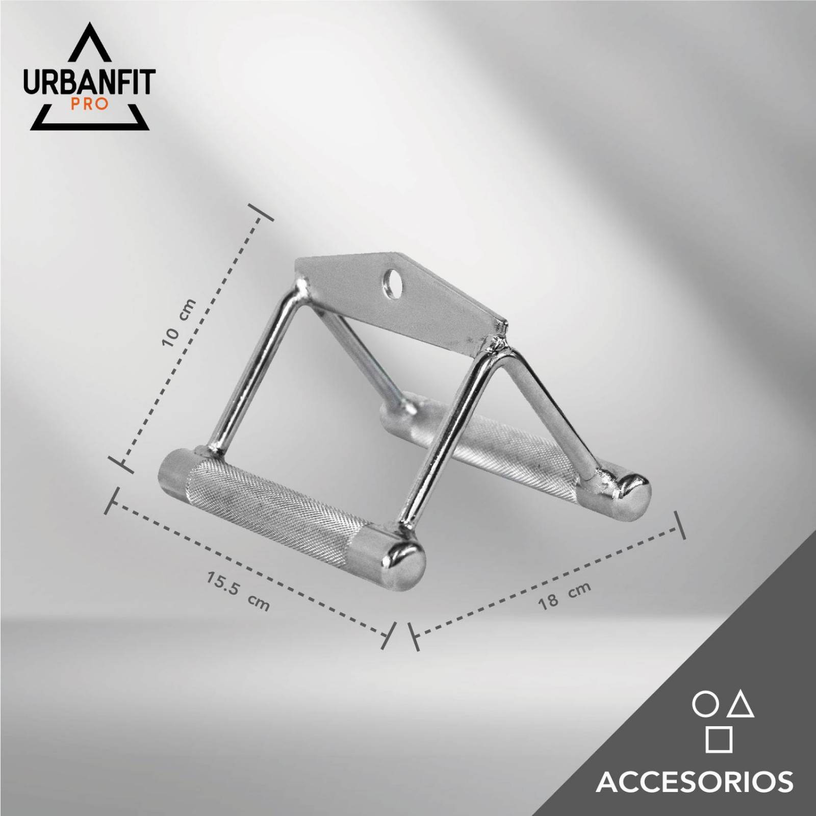 Maneral Agarradera Tipo Doble D Para Remo Plateado