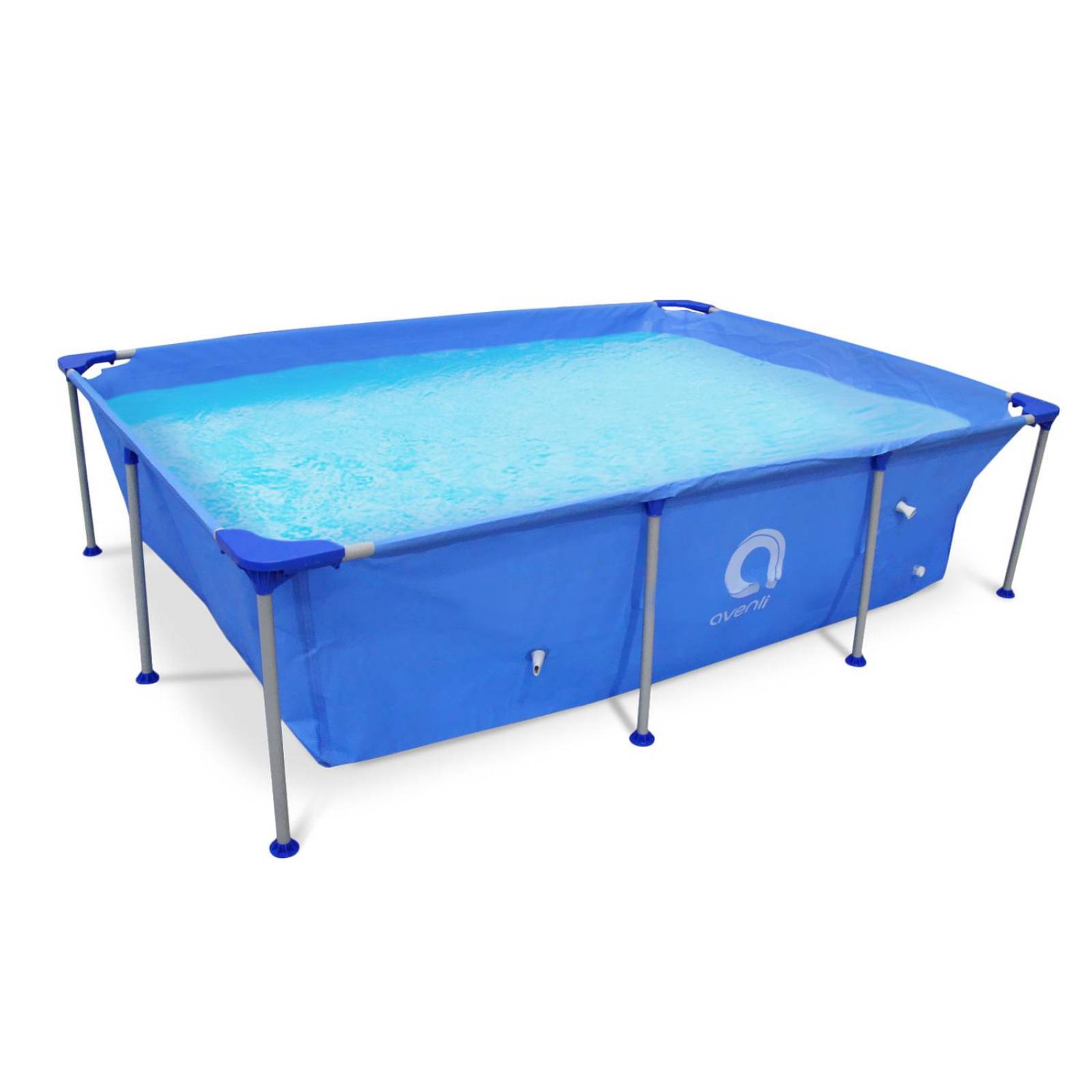 Alberca armable Rectangular Azul 265x182x66cm