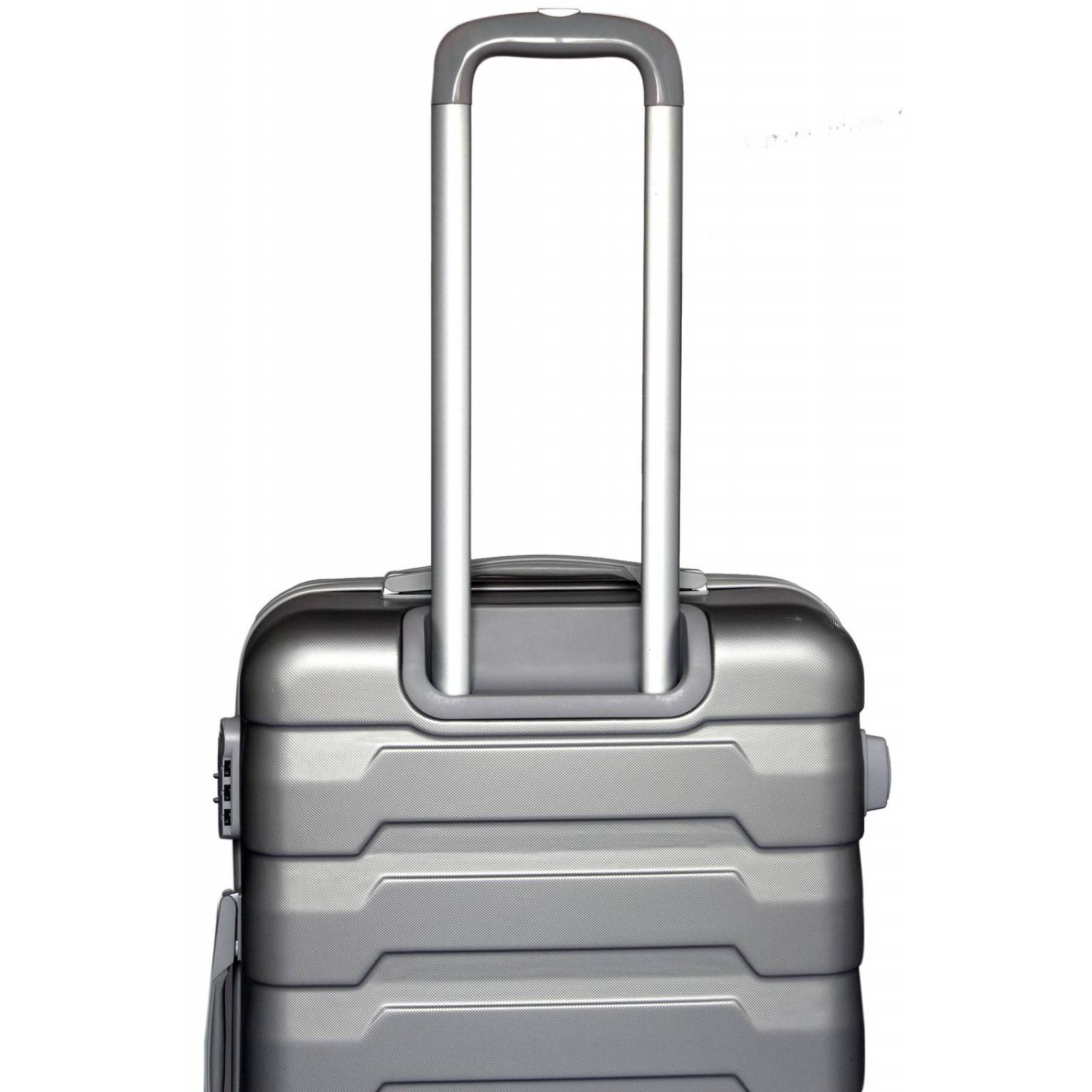 Set 4 Maletas Viaje Policarbonato Plateado - Líneas rectas