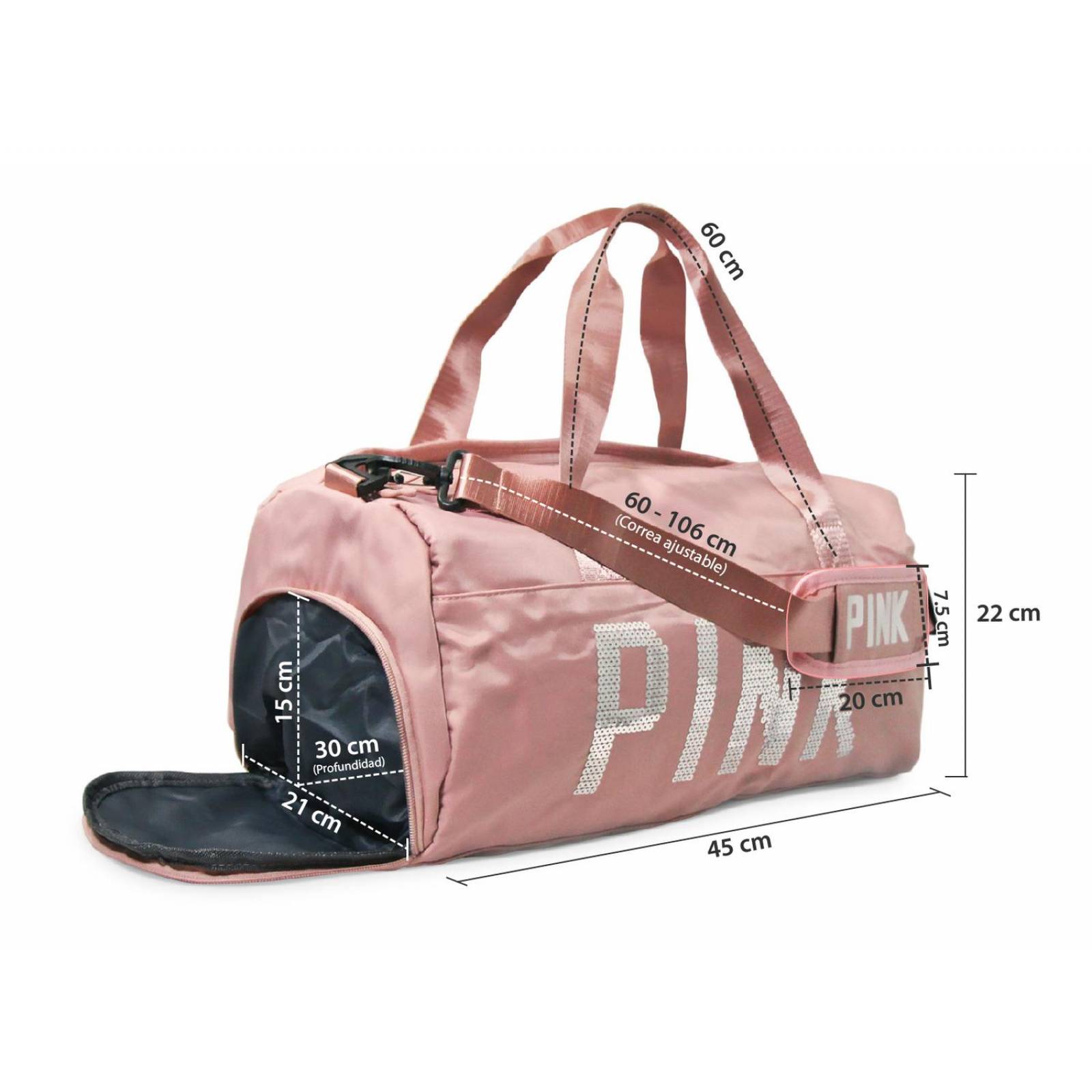 Mochila Maleta Deportiva Chica Maleta Deportiva Gym Mochila Rosa