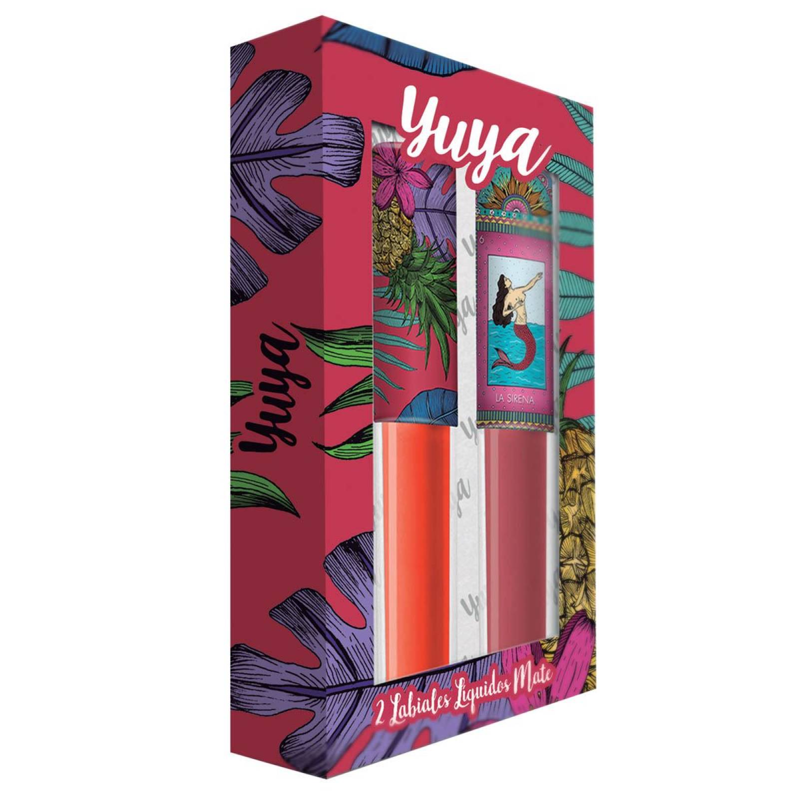 Set 2 Labiales Yuya Modelo 2 (Papaya).