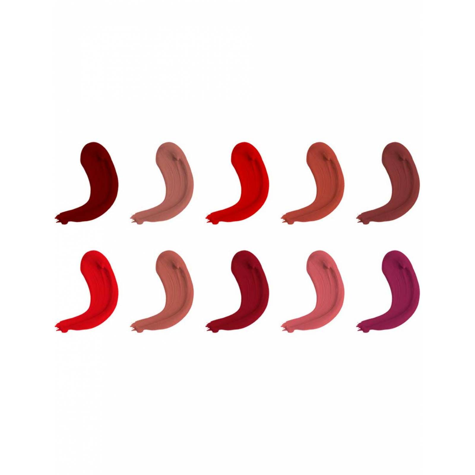 Yuya - Paquete 10 labiales + laminitas anti brillo incluye: Labial La Sirena (Chocolate), Chiquita (Vino), Te Quiero (Marrón), Quédate (Ladrillo), Mi amor (Rojo intenso), Recuerdo (Café Naranja), Un Besito, Ramé (Rojo), Margarita (Café Rosado), Paraíso(Rojo)