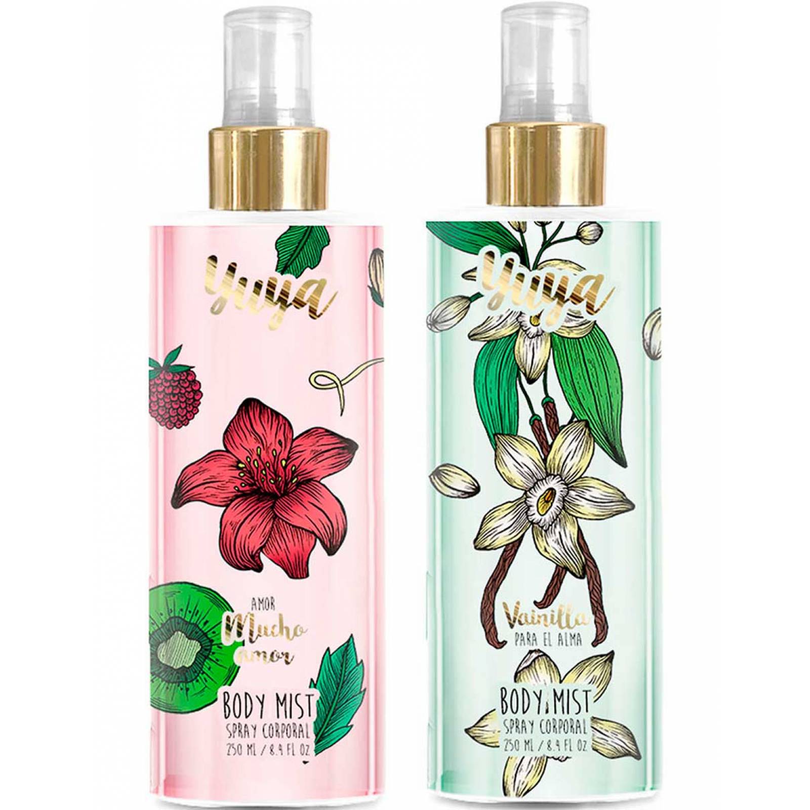 Yuya - Paquete 2 Body Mist - Amor Mucho Amor + Vainilla Para El Alma