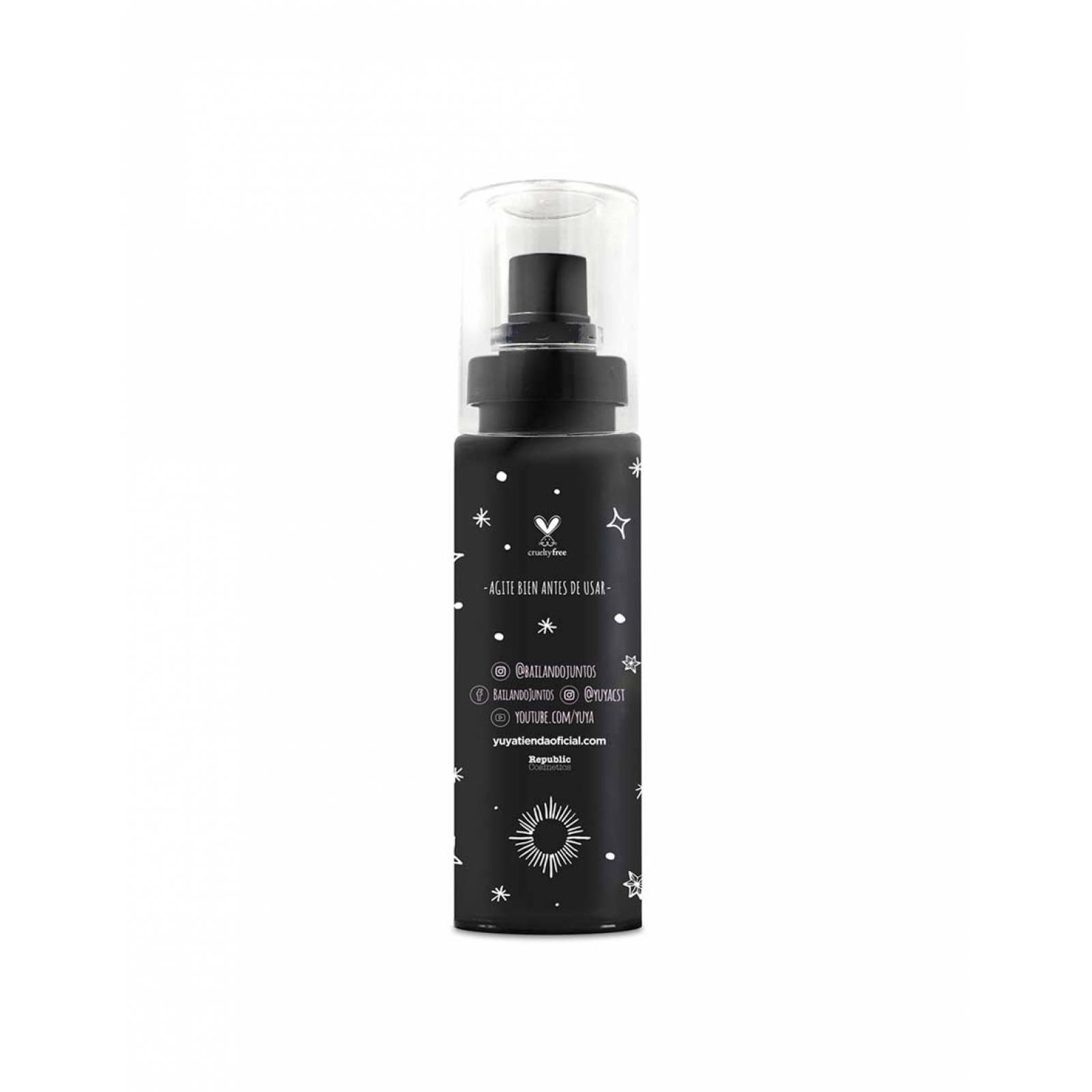 Yuya - Polvo traslúcido con ingredientes naturales 16g + Spray fijador de maquillaje 60ml