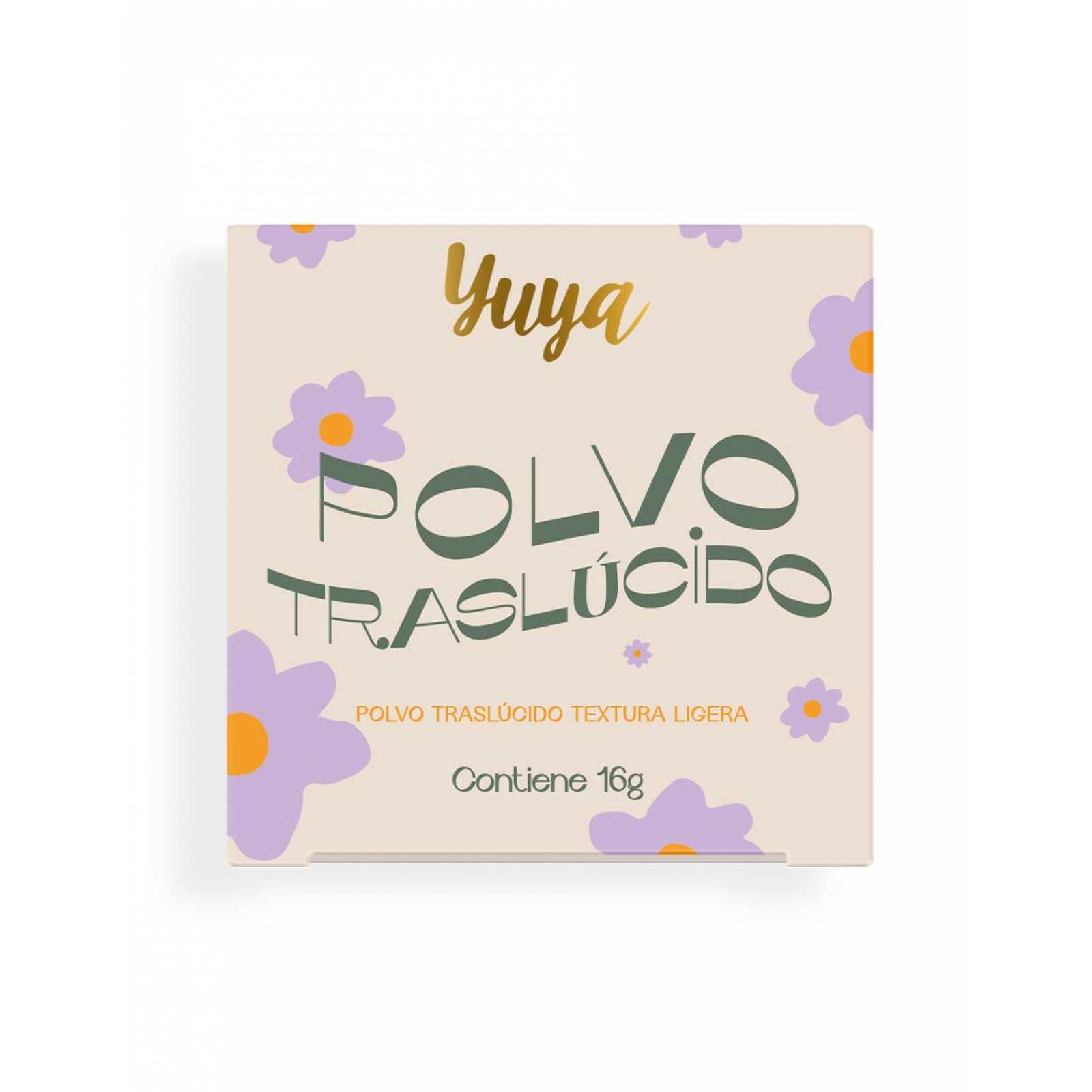 Yuya - Polvo traslúcido con ingredientes naturales 16g + Set Papel arroz "Serendipia" 50 pzas