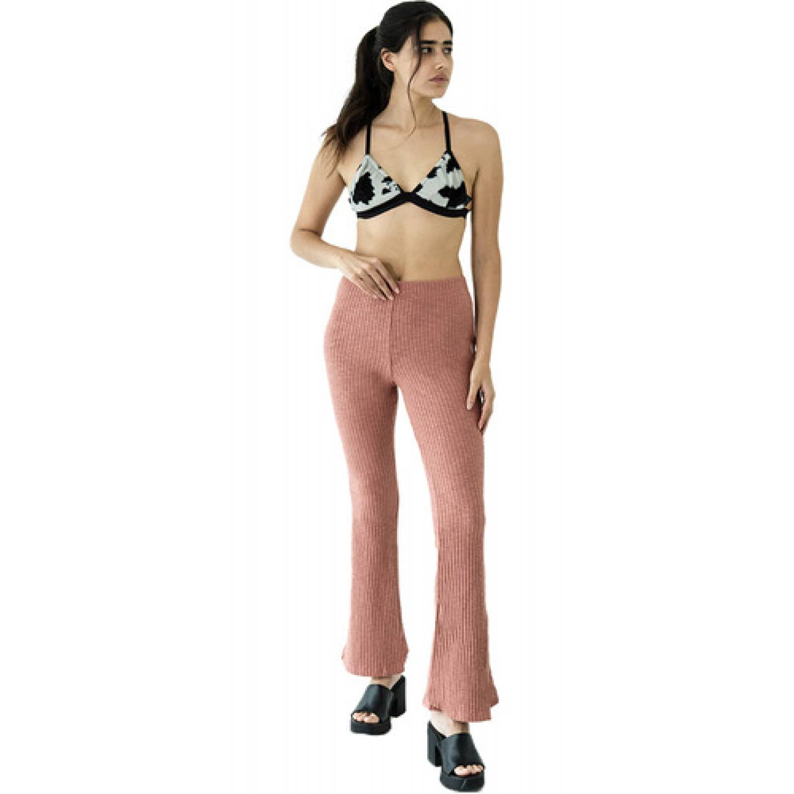 Leggings Acampanados Tiro Alto Tela Ultra Suave Y Elastica