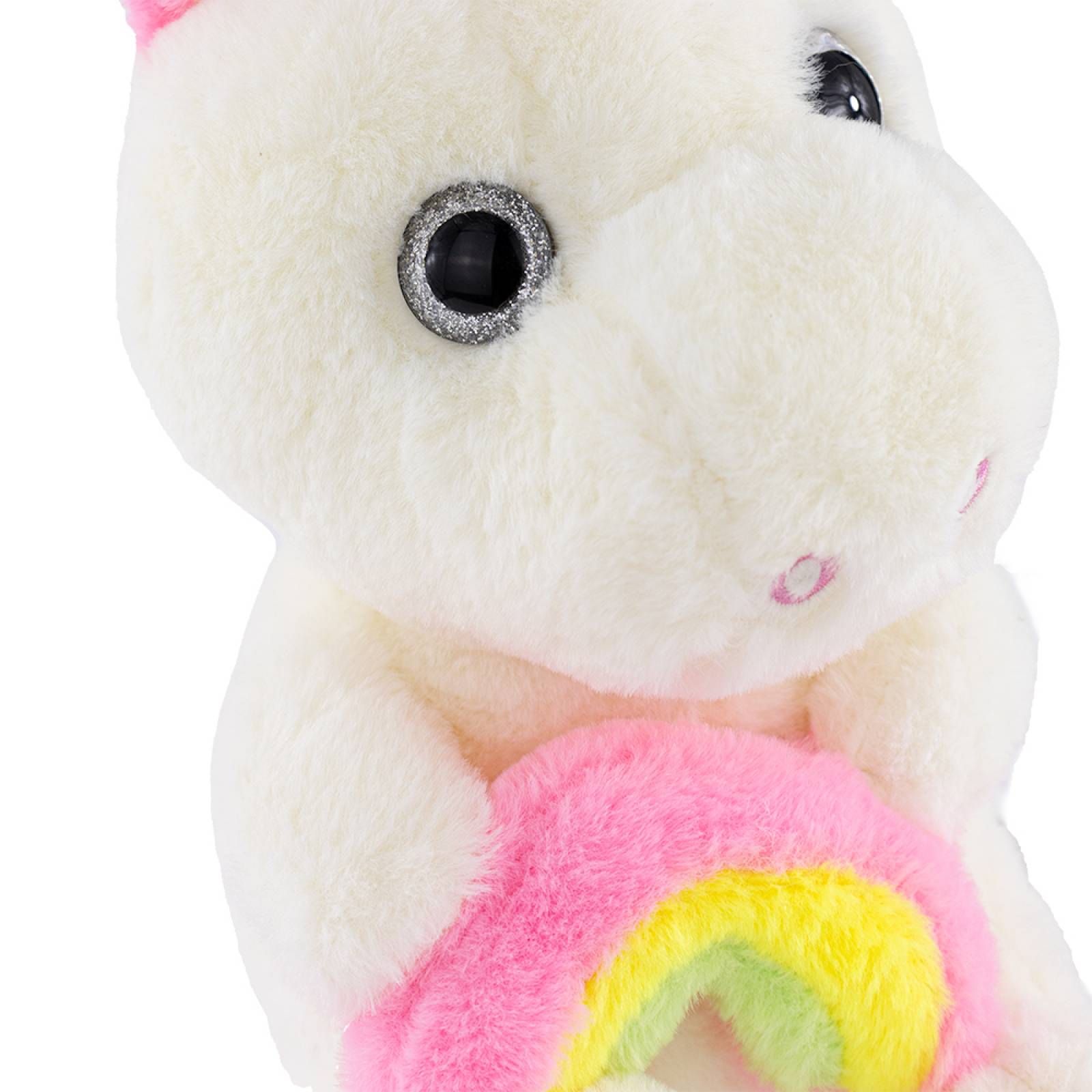 Unicornio Blanco 25cm Muñeco Suave de Peluche