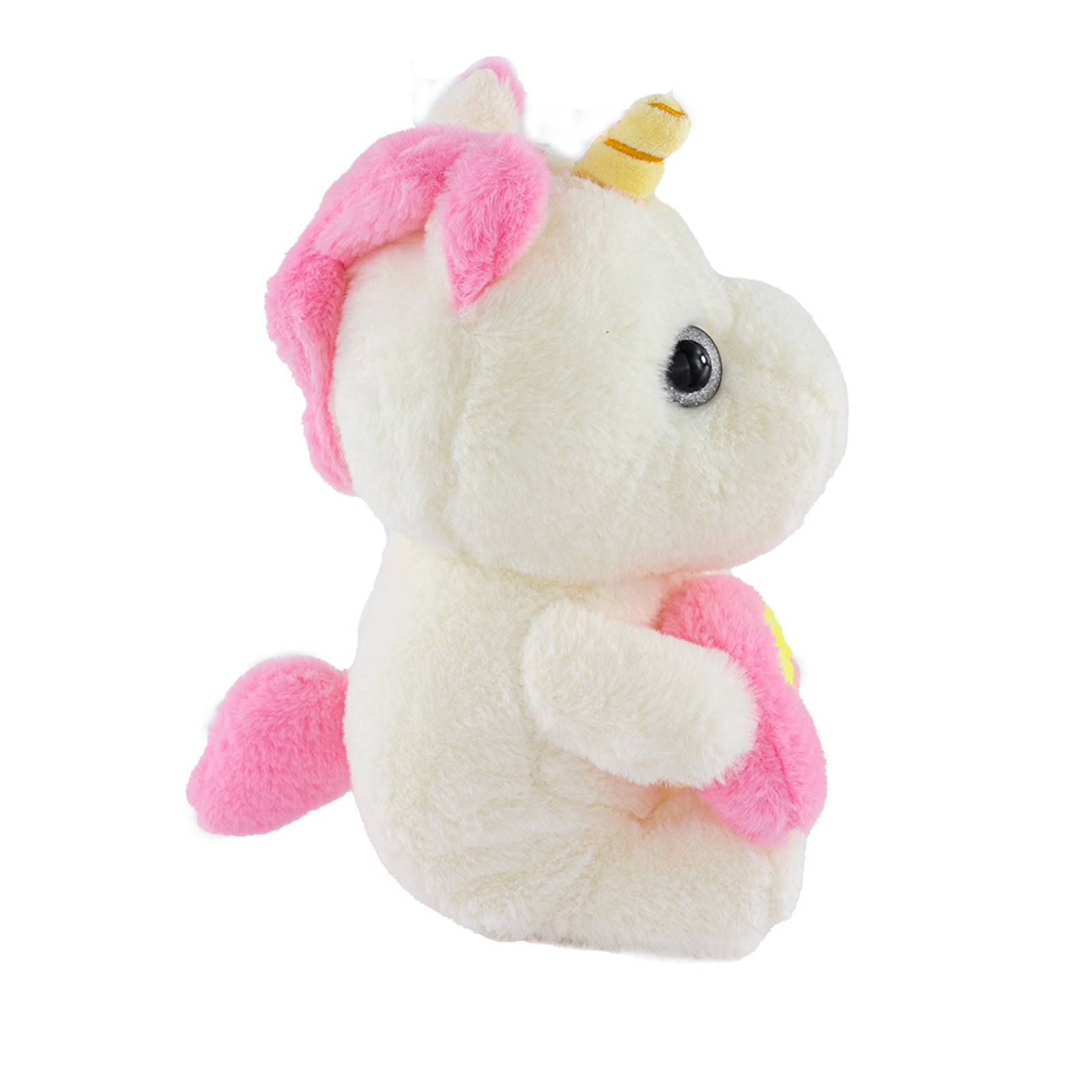Unicornio Blanco 25cm Muñeco Suave de Peluche