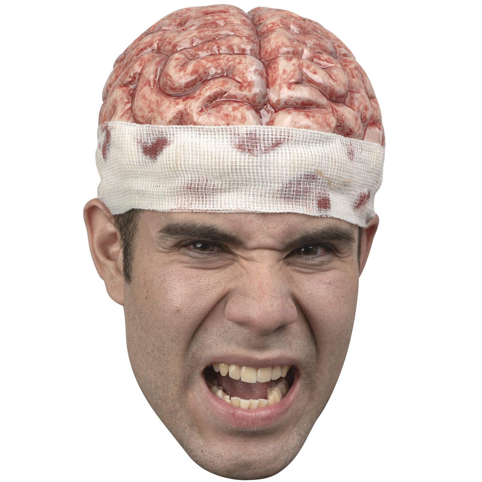 Máscara Casco De Cráneo Brain Cap Ghoulish Productions Disfraz Halloween Fiesta