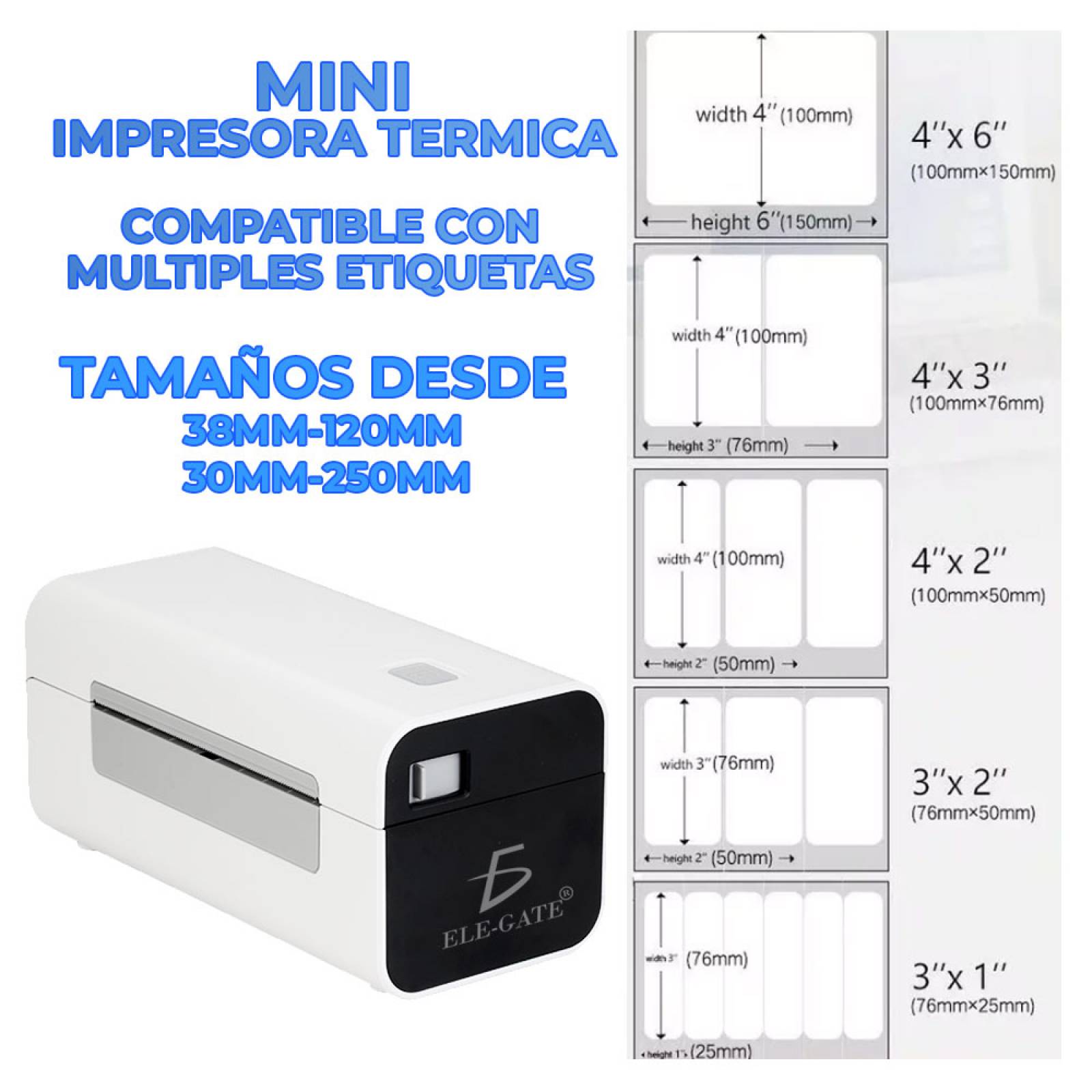 Impresora Térmica De Etiquetas códigos De Barras Con Ethernet Rj45