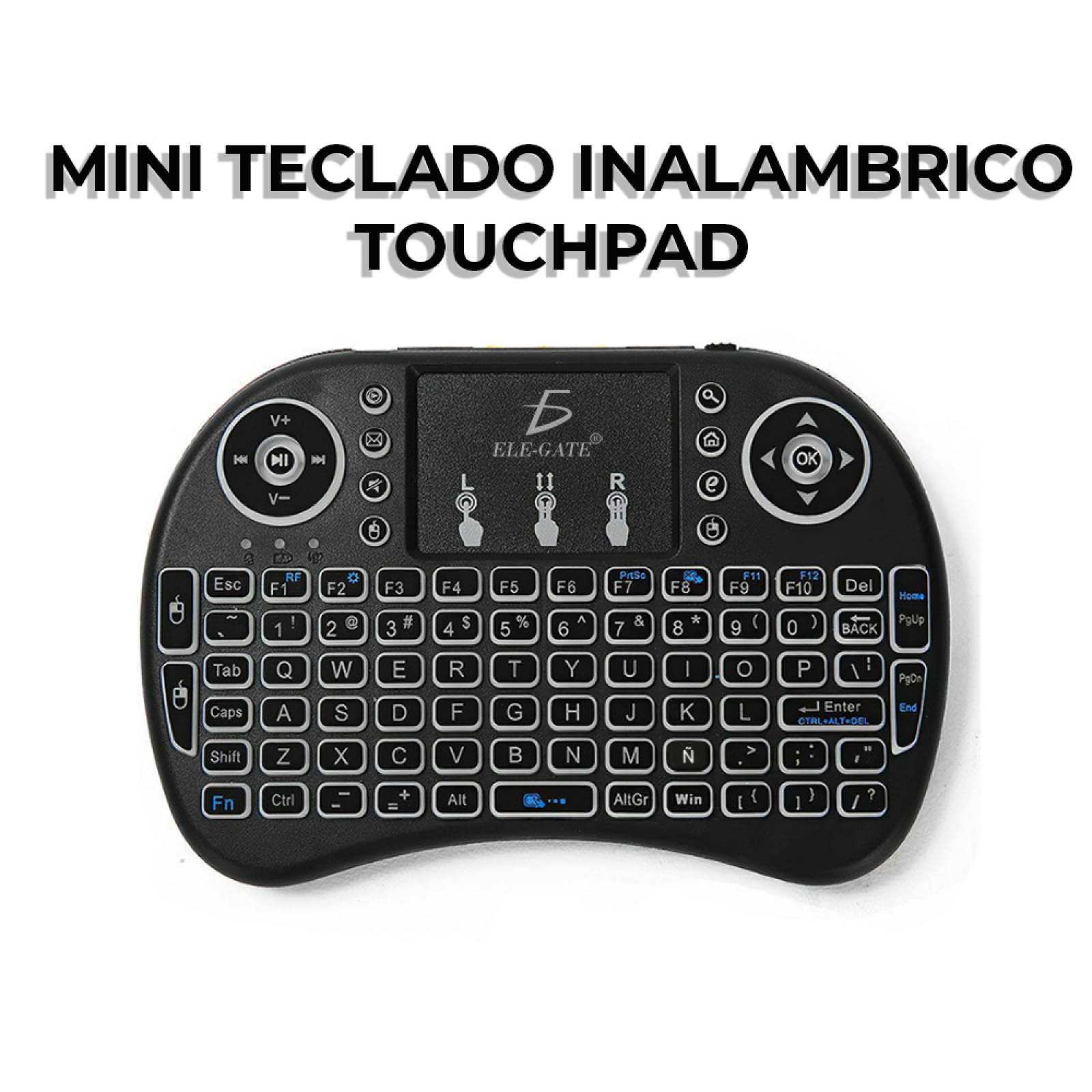 mini teclado inalambrico touchpad Español Tv Box