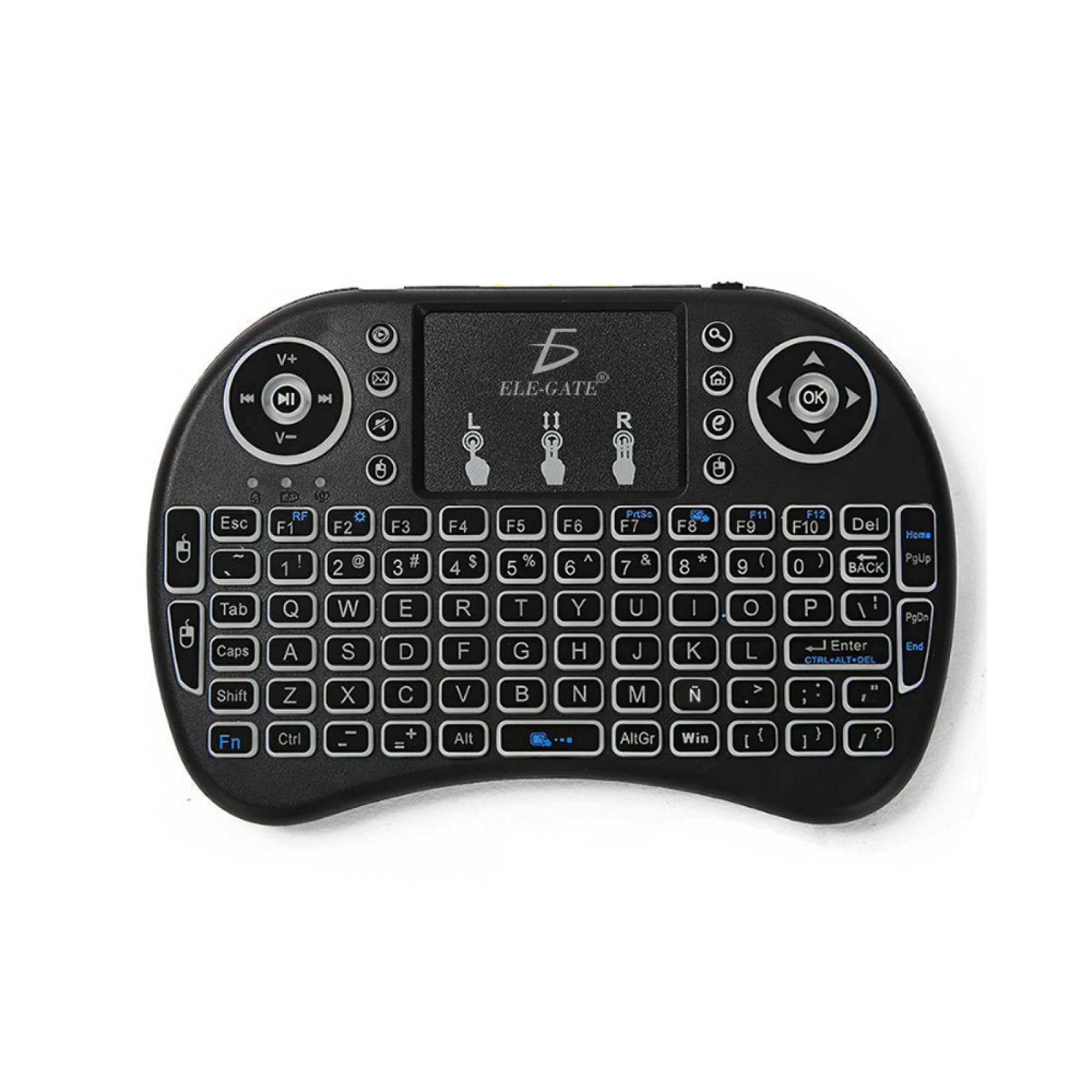 mini teclado inalambrico touchpad Español Tv Box