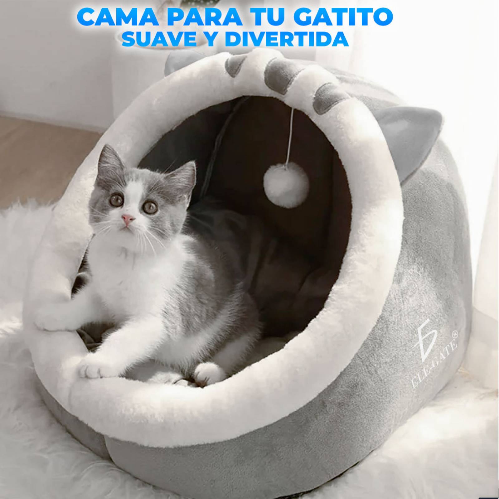 Cama Casa de Mascota Gato en Forma de IGLU