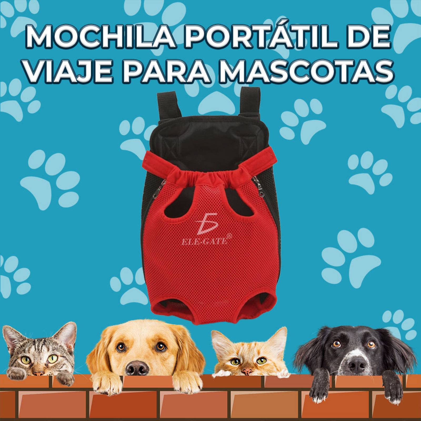 Mochila Porta Mascotas Transpirable y Portátil - Comodidad y Estilo para Tus Aventuras con tu Mascota