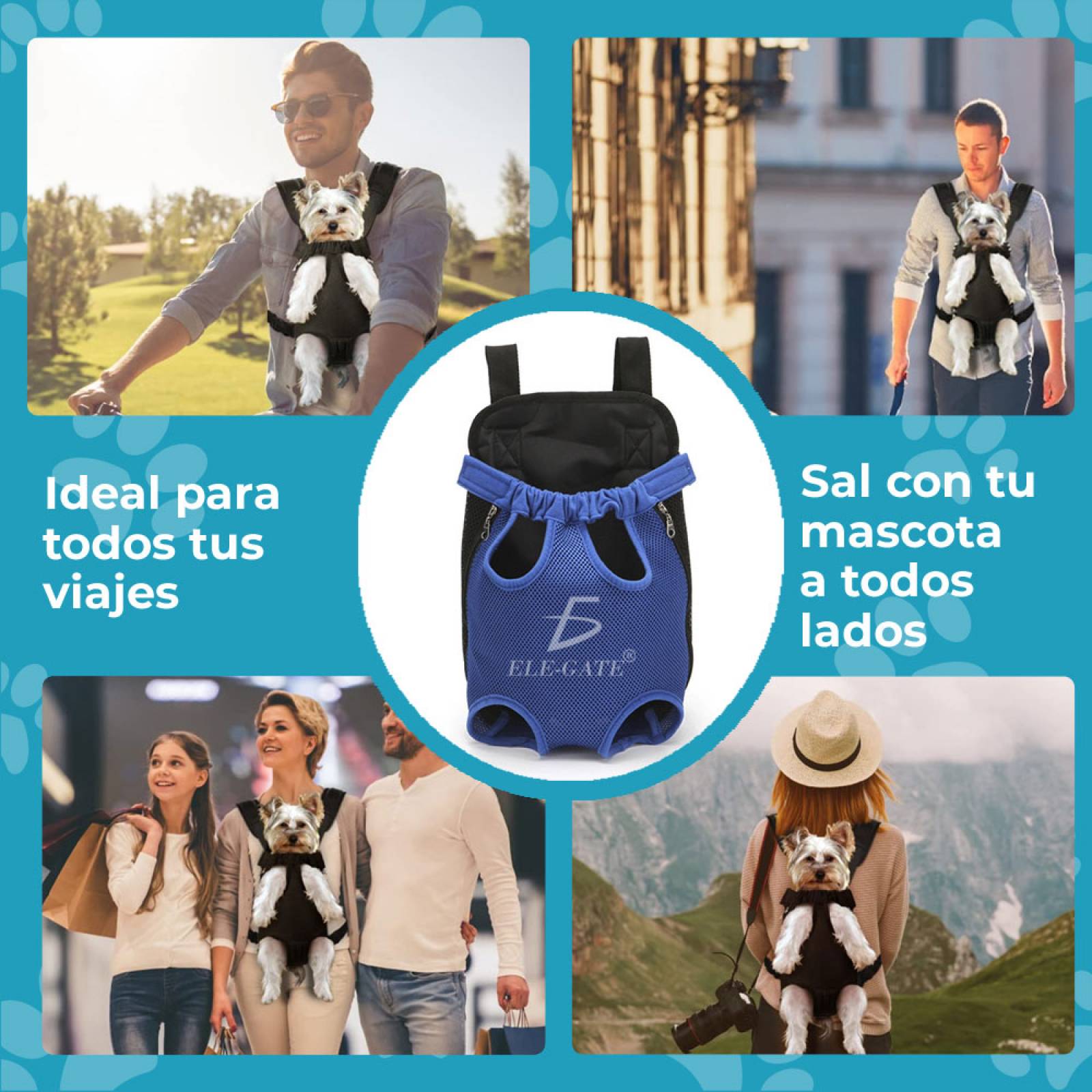 Mochila Porta Mascotas Transpirable y Portátil - Comodidad y Estilo para Tus Aventuras con tu Mascota