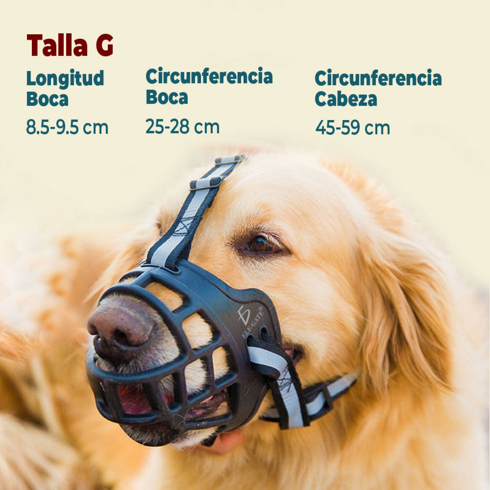 Bozal de Silicona Transpirable para Perros Grandes - Control Efectivo y Comodidad