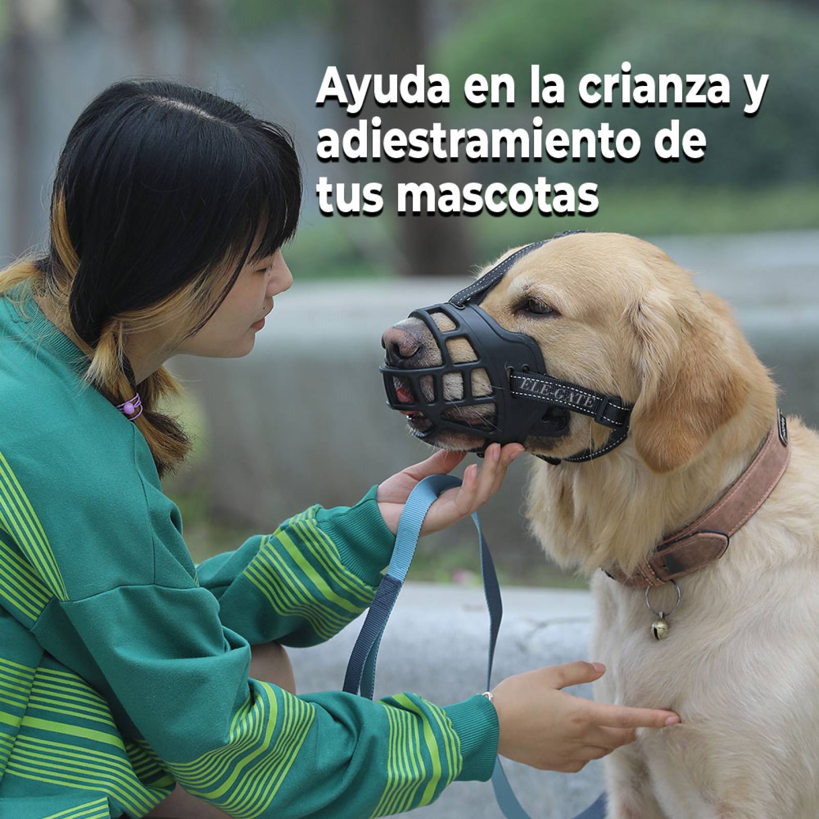 Bozal de Silicona Transpirable para Perros Grandes - Control Efectivo y Comodidad