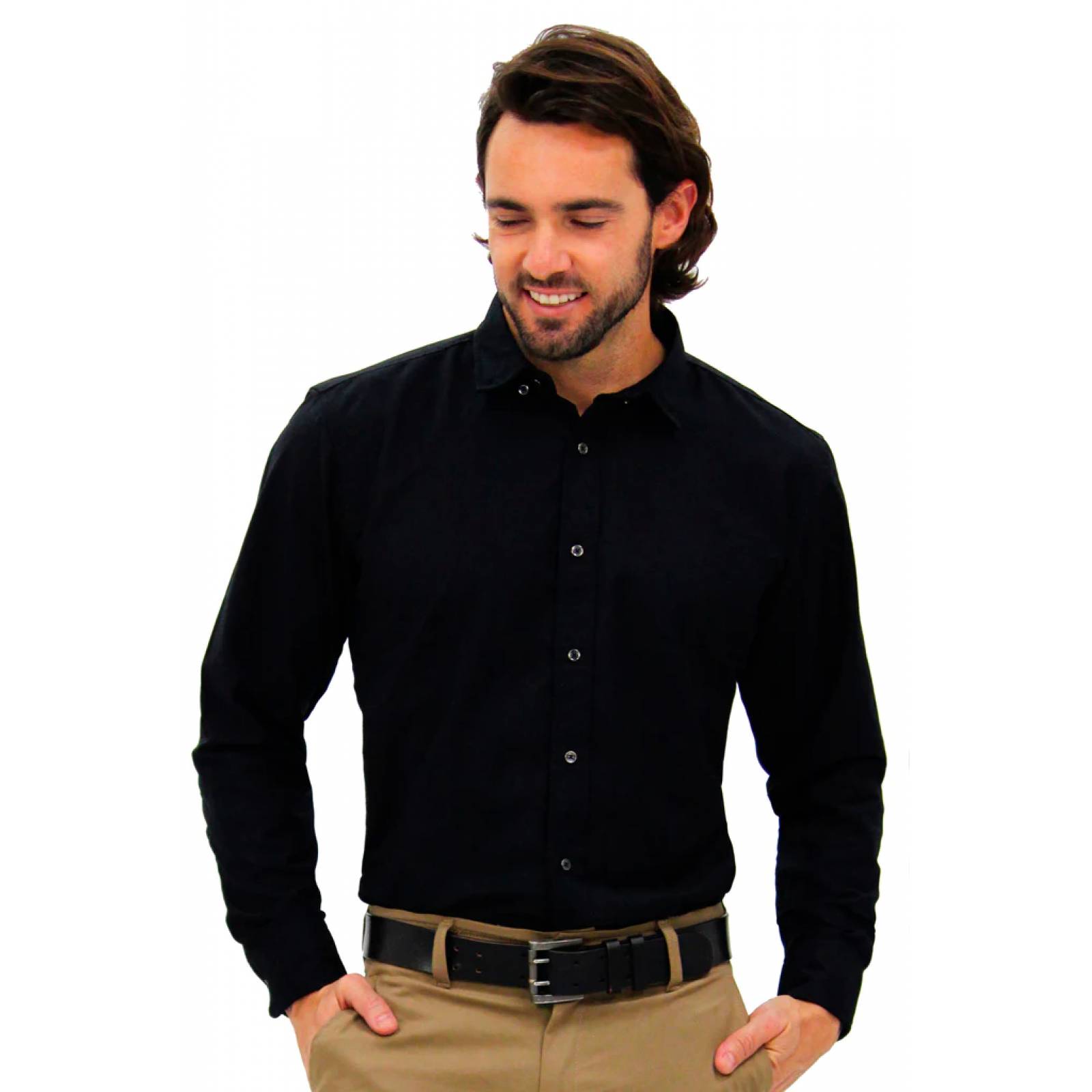 CAMISA FORMAL SLIM FIT MANGA LARGA DERBY HOMBRE