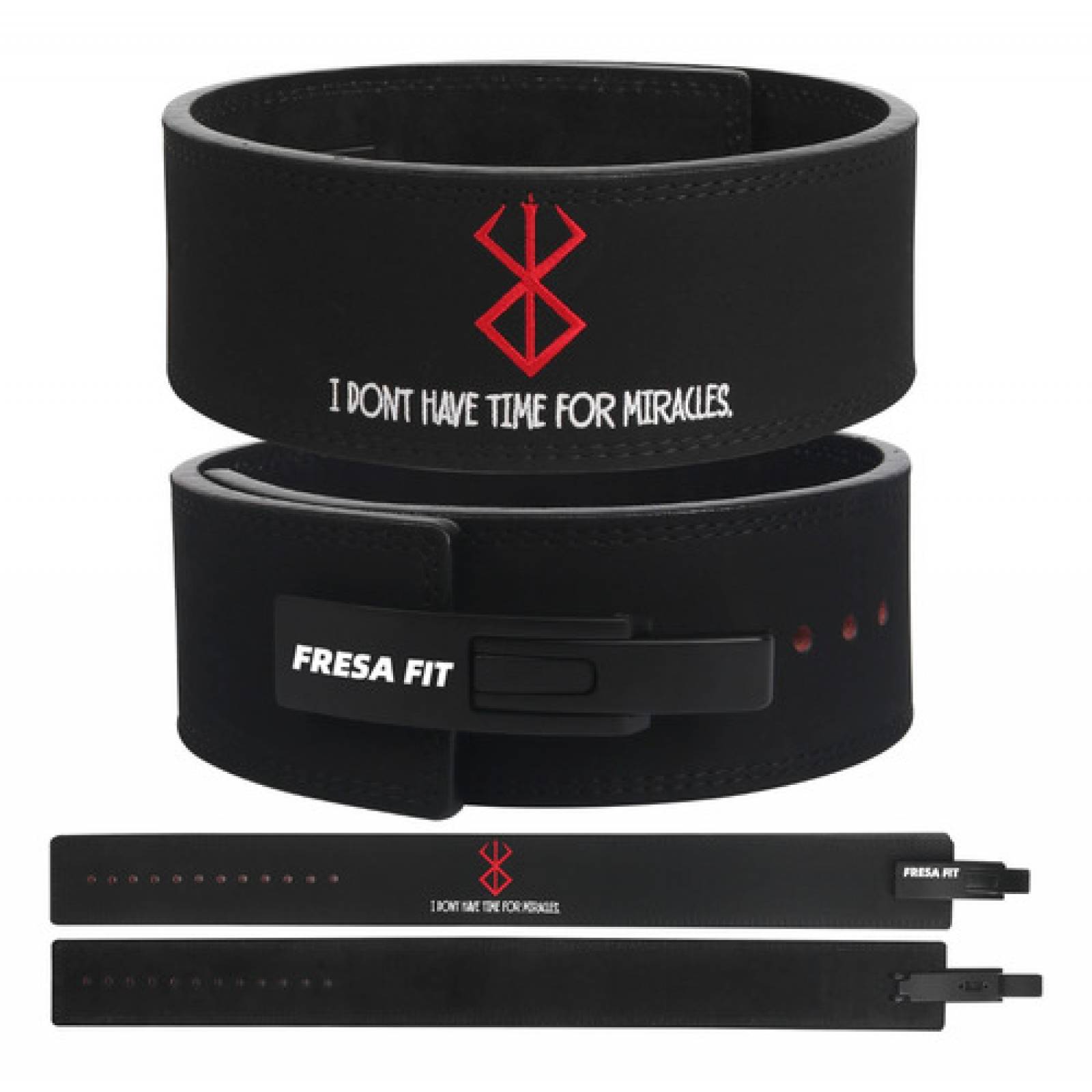 Cinto Faja Powerlift Gym Pesas Anime Berserk Logo Gamuza Sbd