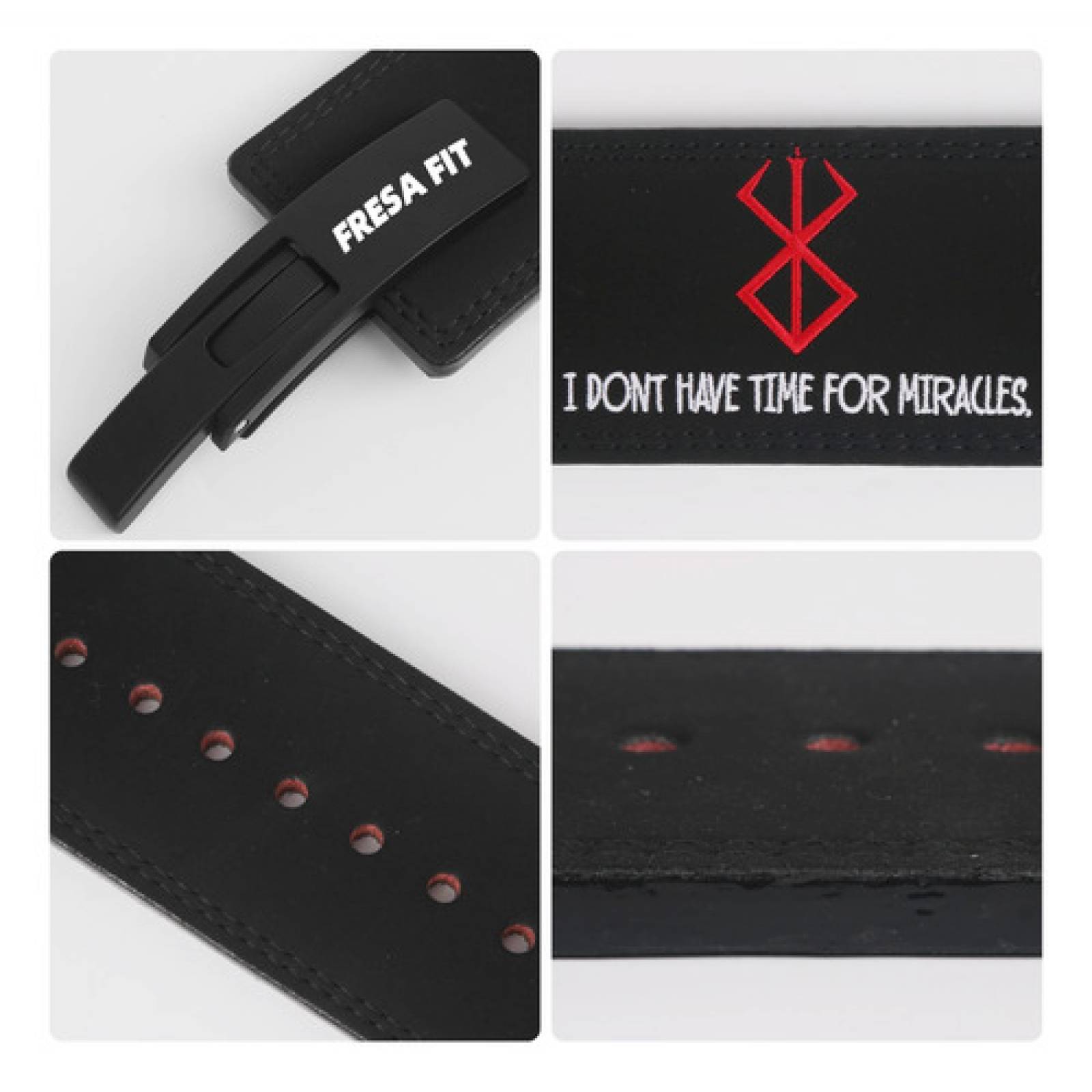 Cinto Faja Powerlift Gym Pesas Anime Berserk Logo Gamuza Sbd