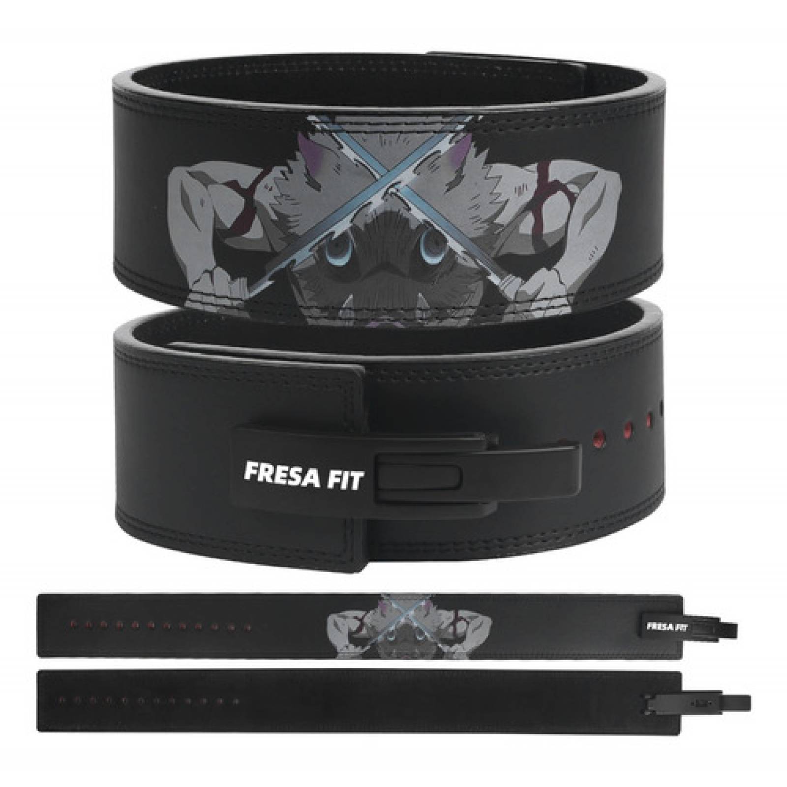 Cinto Faja Powerlift Gym Pesas Anime Demonslayer Inosuke Sbd