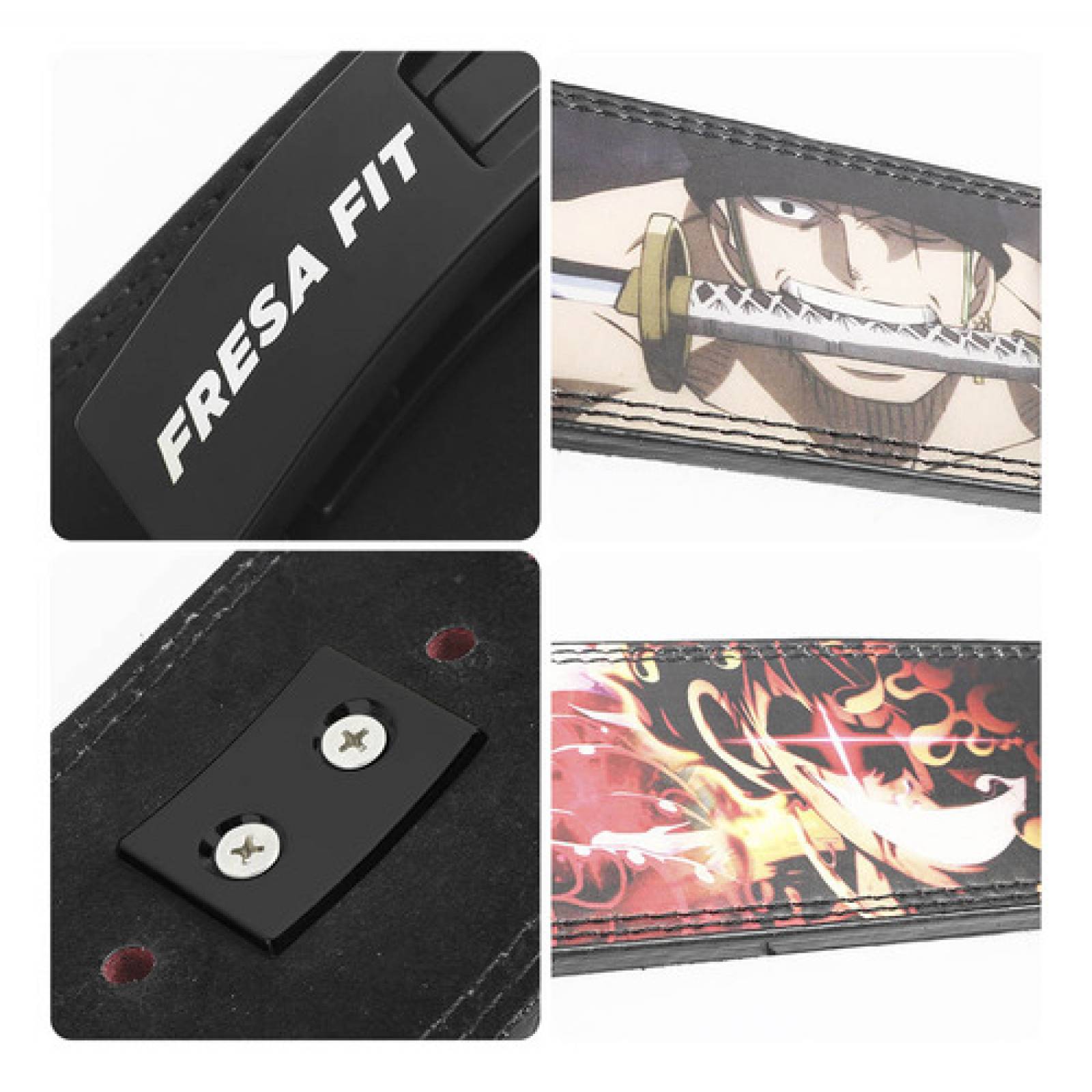 Cinto Faja Powerlift Gym Pesas Anime One Piece Sbd