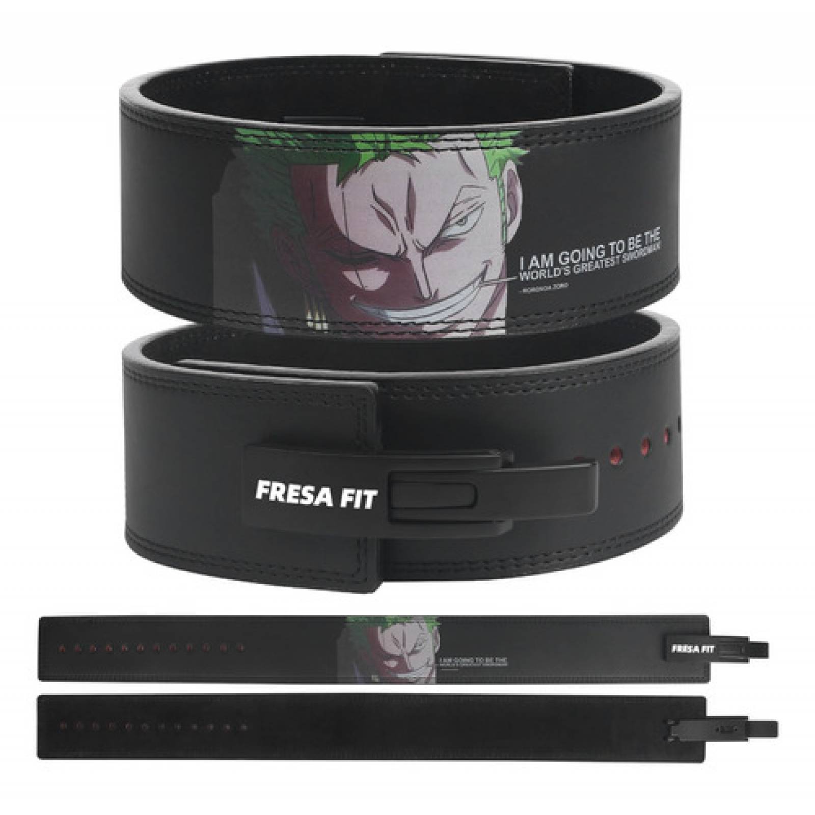 Cinto Faja Powerlift Gym Pesas Anime One Piece Zoro Cara Sbd
