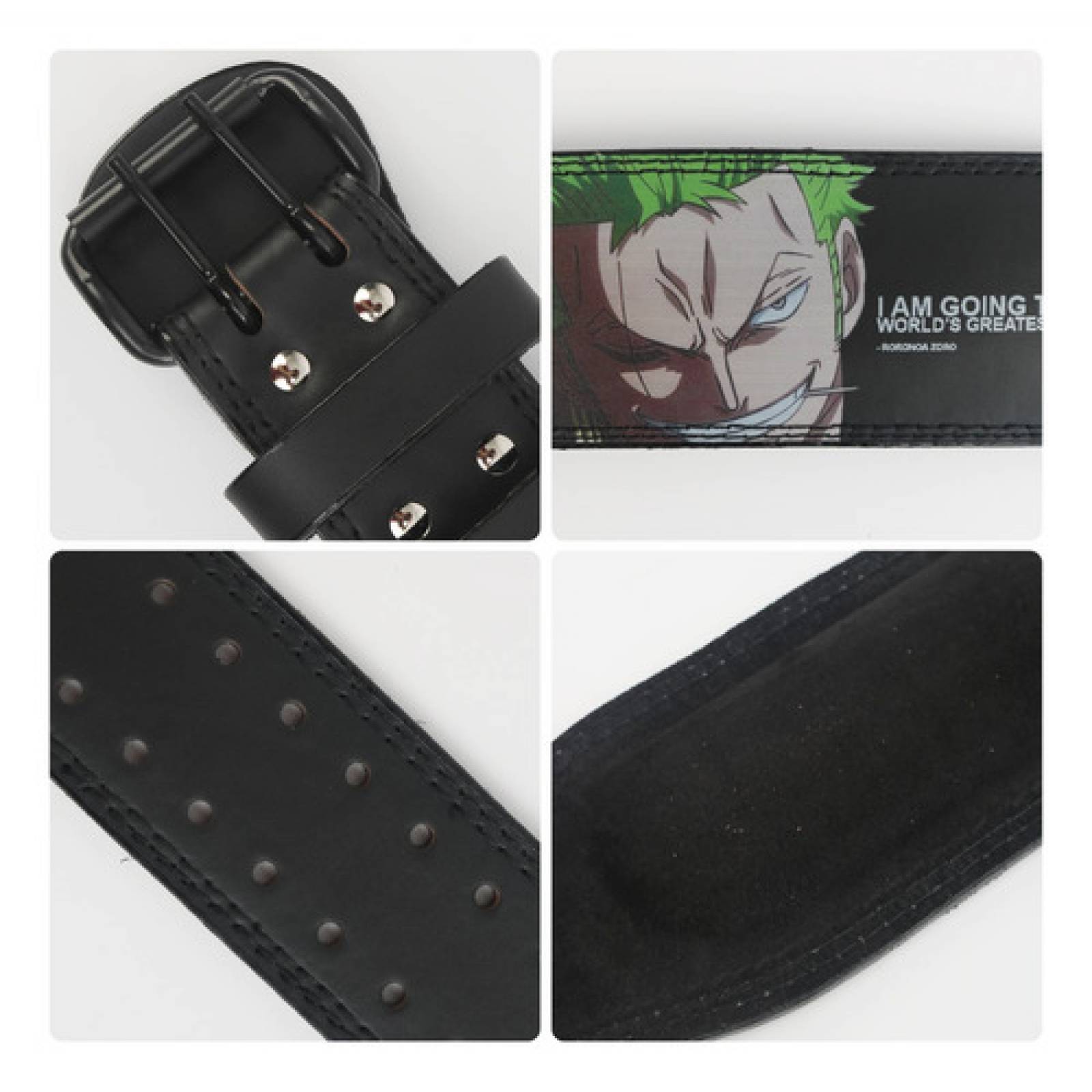 Faja Cinto Premium Gym Pesas De Anime One Piece Zoro Cara