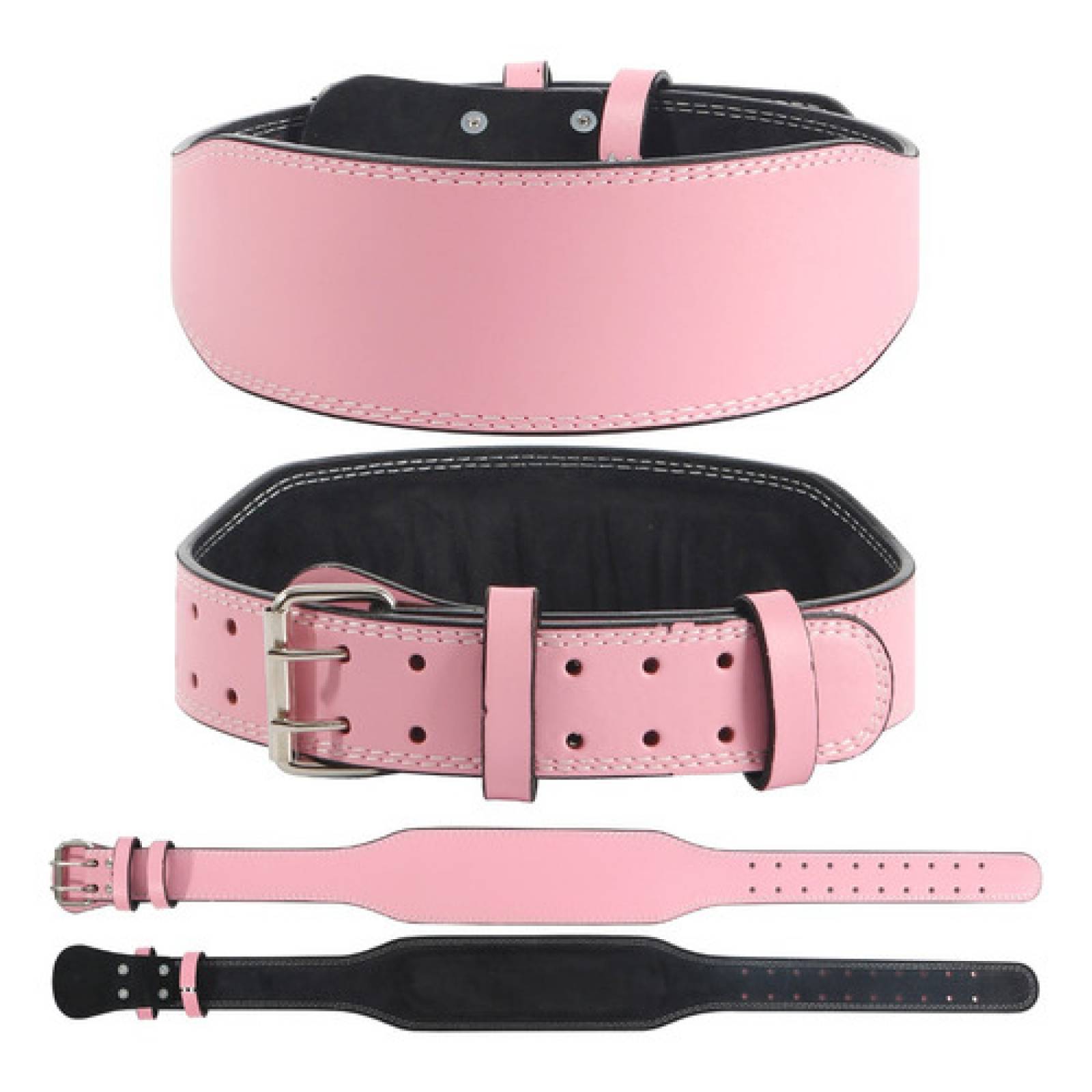 Faja Cinto Premium Rosa Gym Pesas De Anime