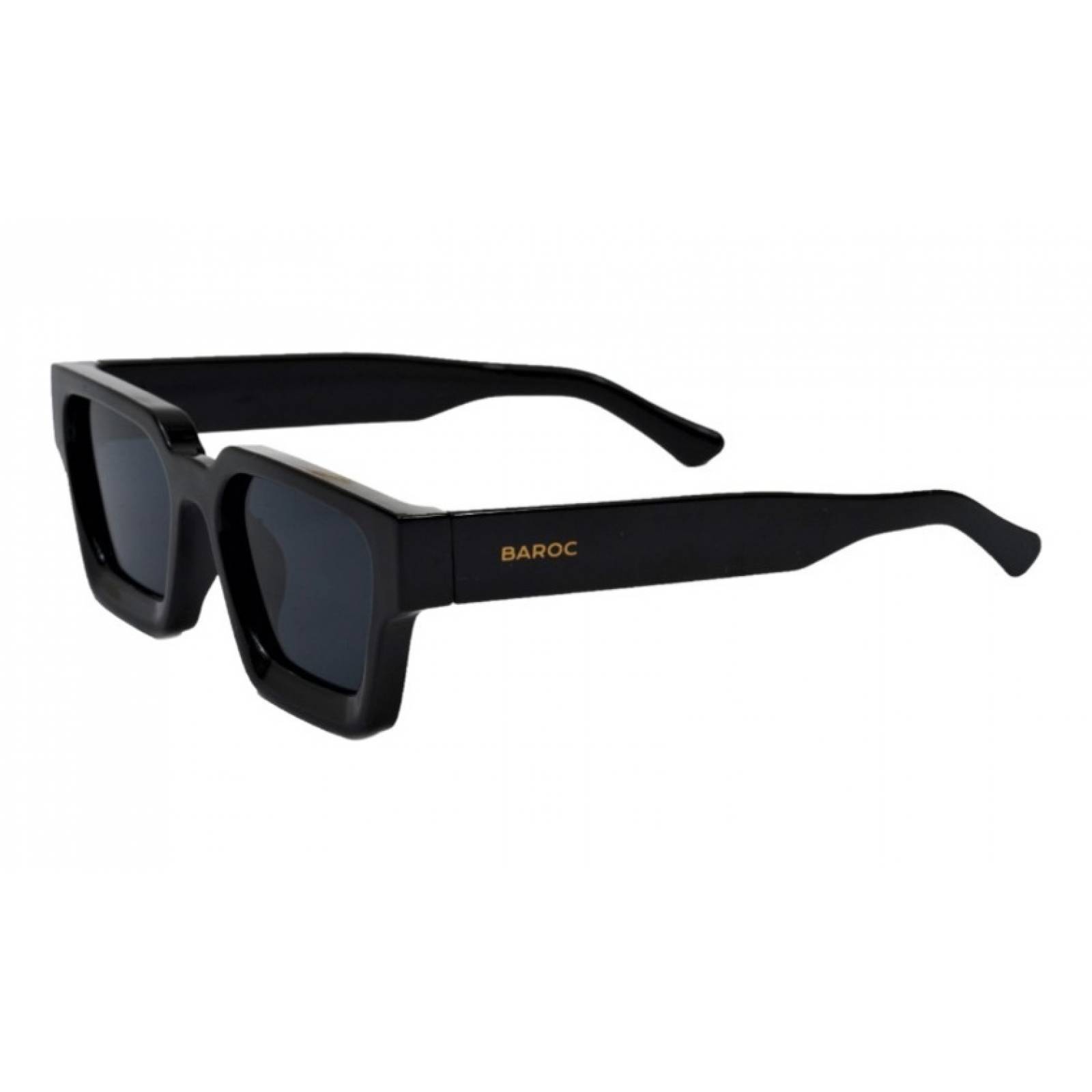 Lentes de Sol Baroc Unisex Square Clásico Negro Elegante