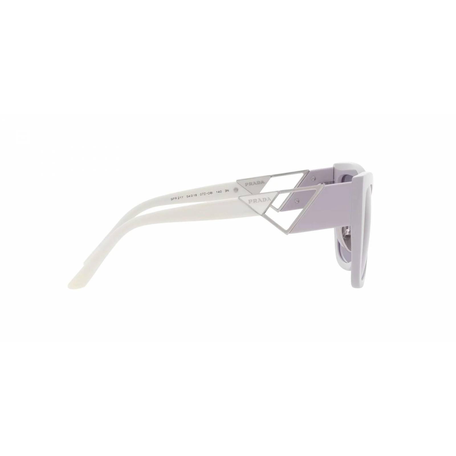 Prada SPR 21Y 07Z-08I Square Shape Gris Blanco