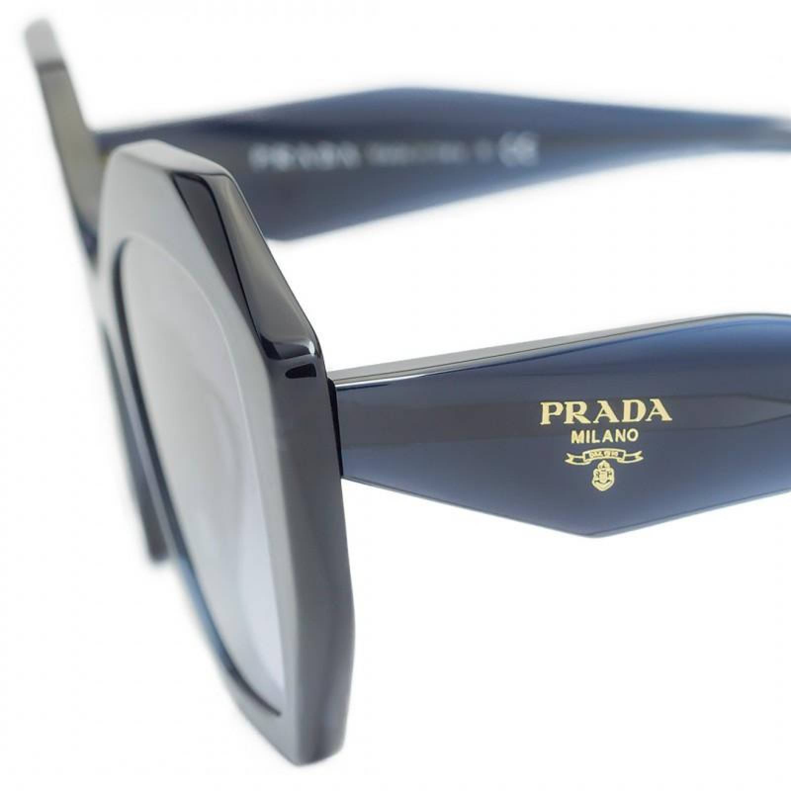 Prada SPR 16W 08Q-08I Square Shape Azul transparente