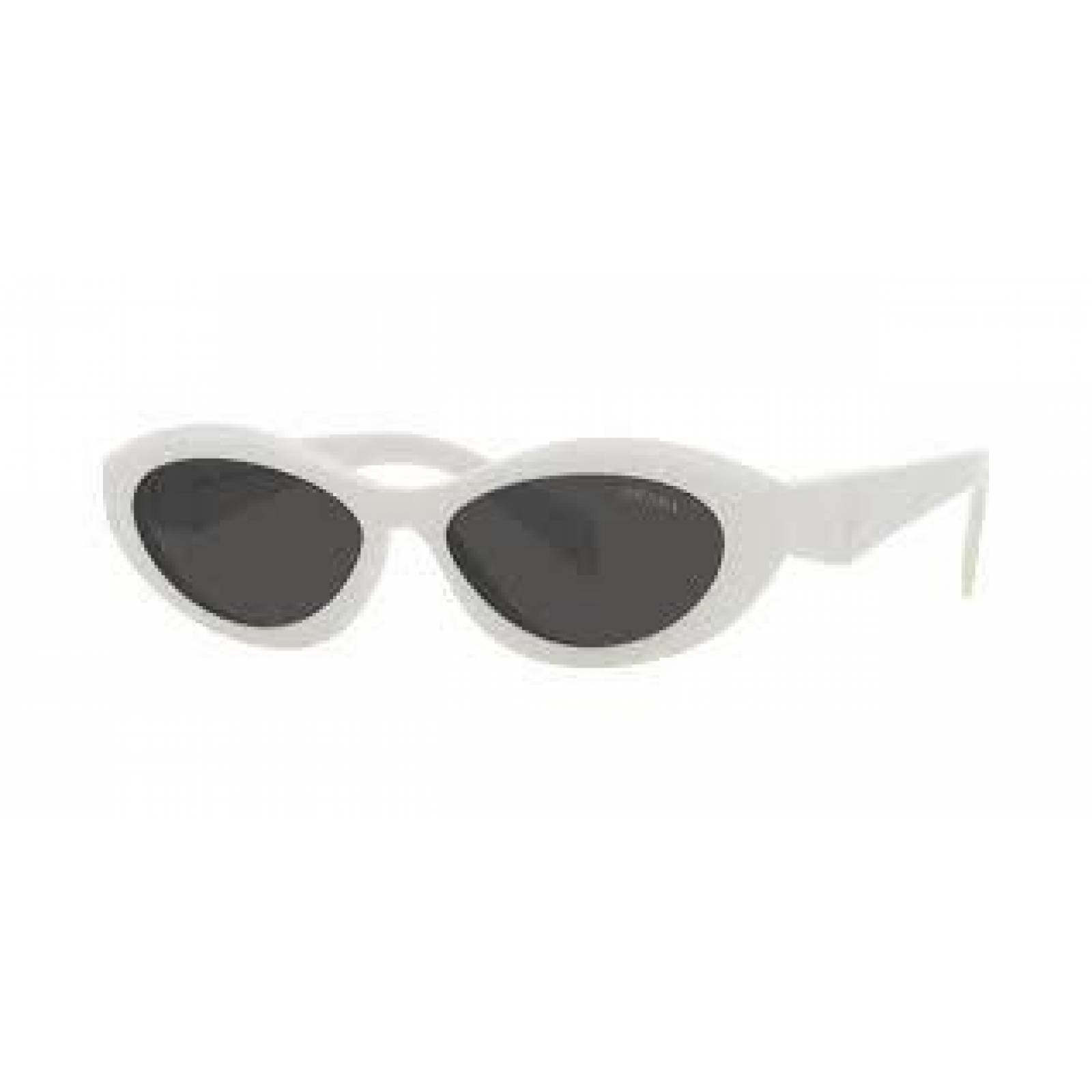 Prada SPR 26Z-F 17K-08Z Symbole Square Shape White Silver