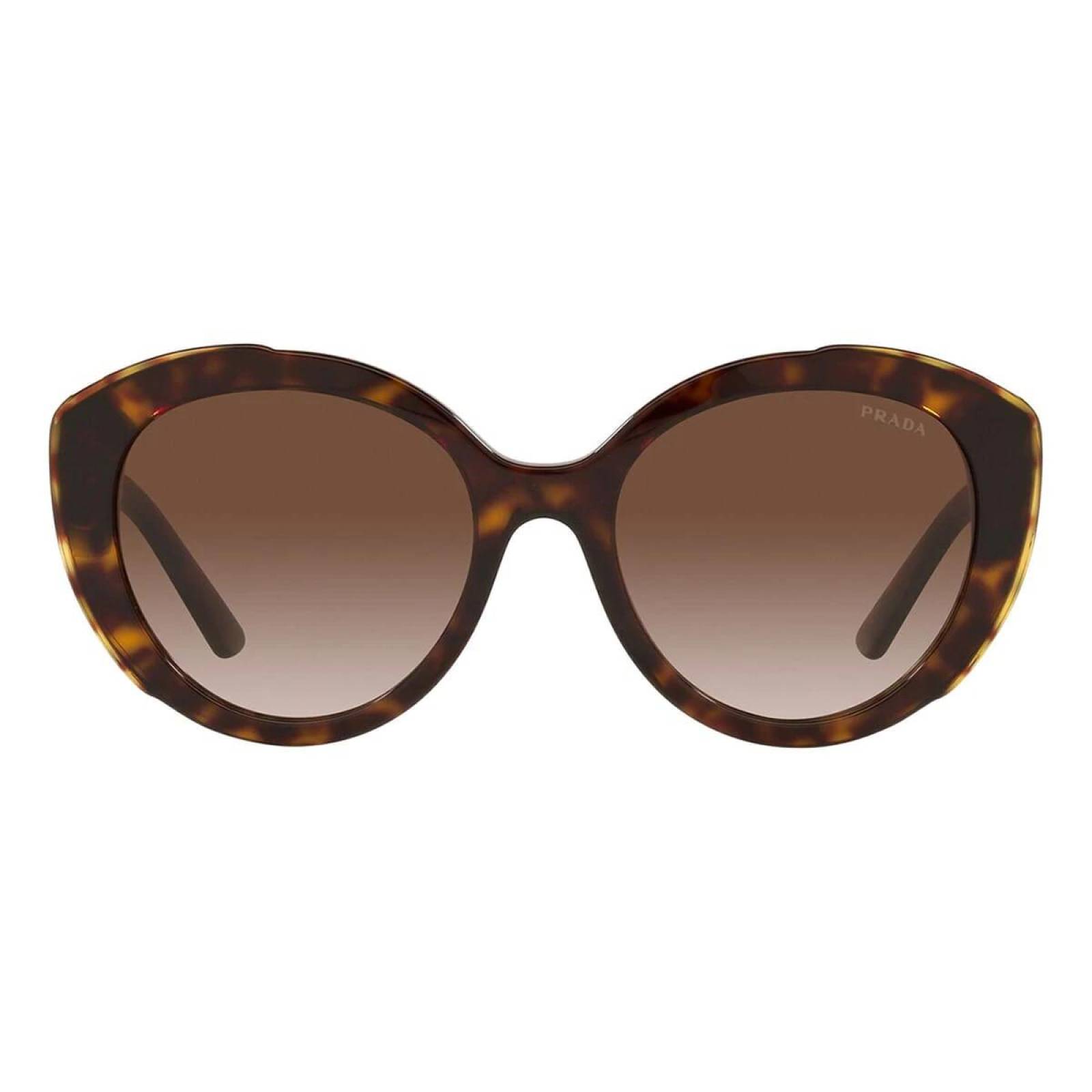 Prada SPR 01Y 2AU-6S1 Square Shape Cafe Degradado Carey