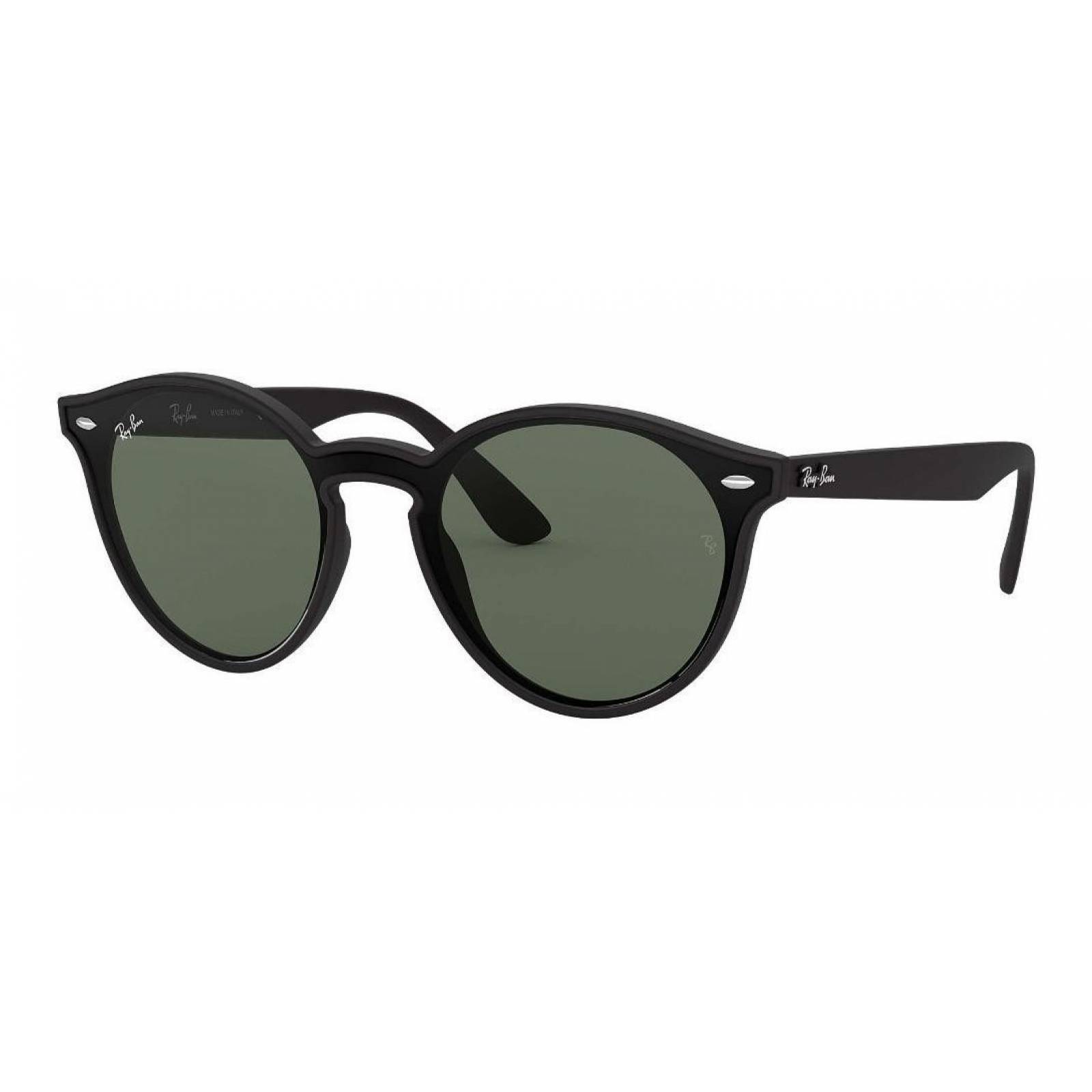 Ray Ban Rb4380n 601s71 Round Blaze Negro Mate G-15 Clasico