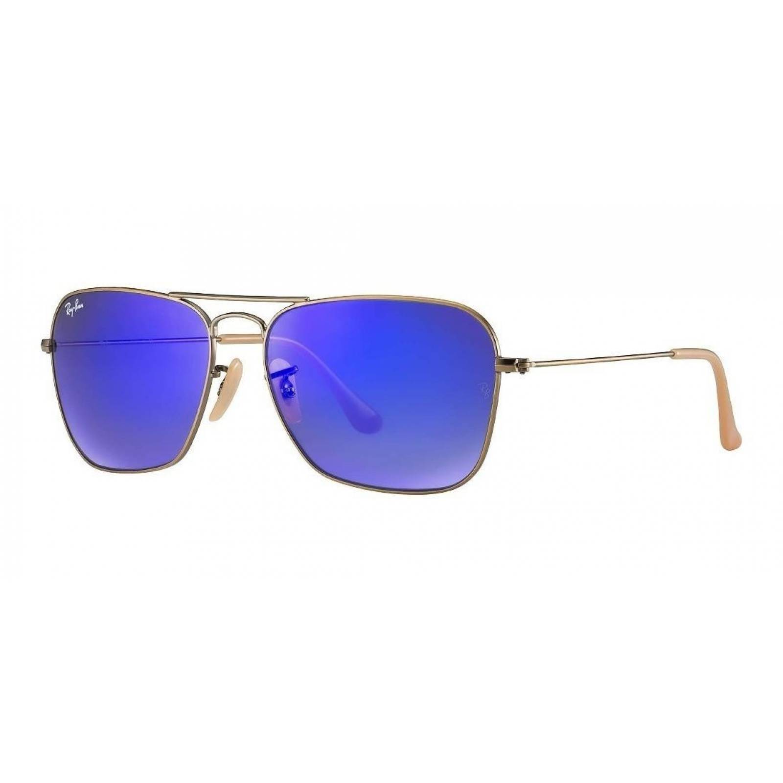 Ray Ban Rb3136 167/68 Caravan Azul Morado Espejo Bronce
