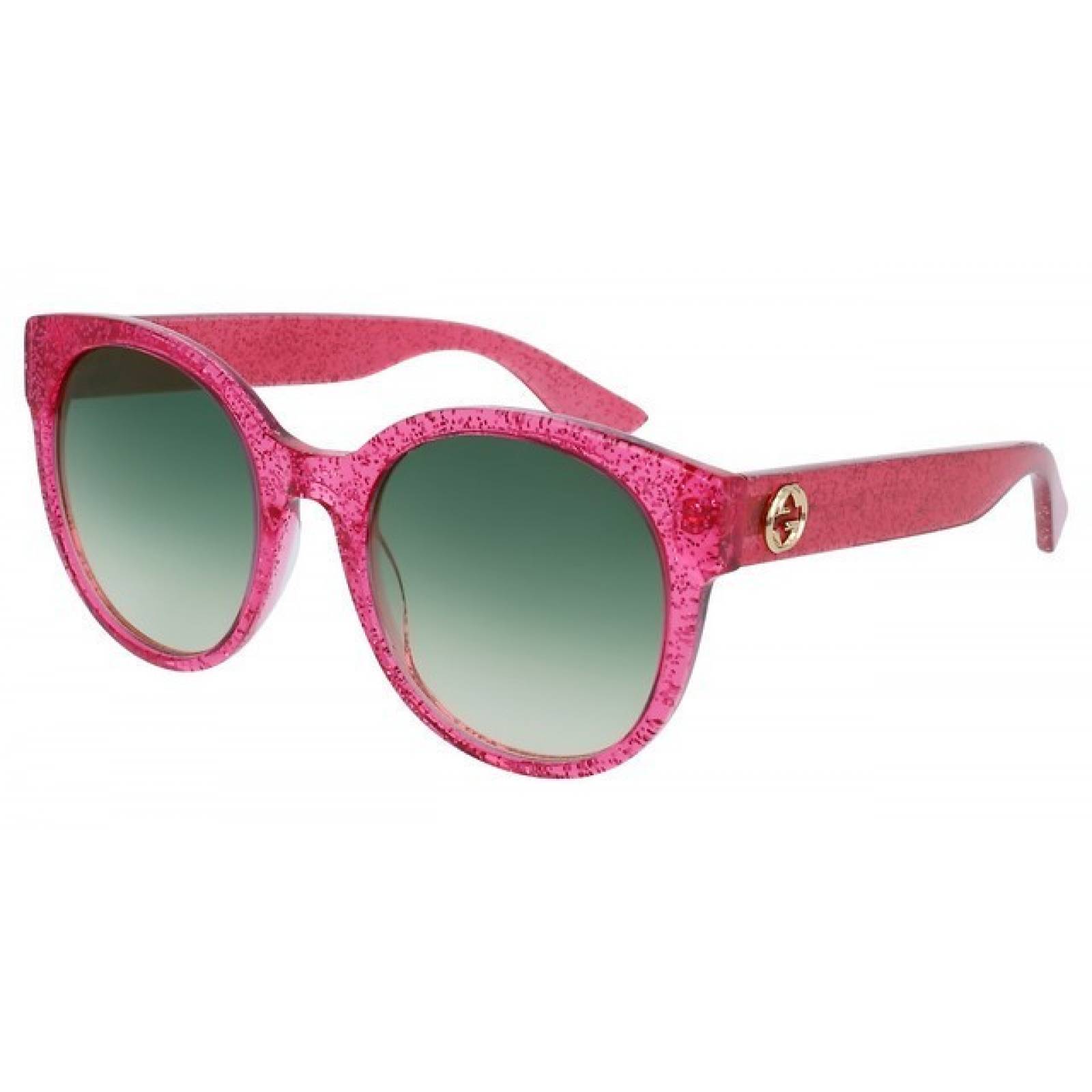 Gucci Gg0035s 005 Round Shape Rosa Brillante Gris degradado