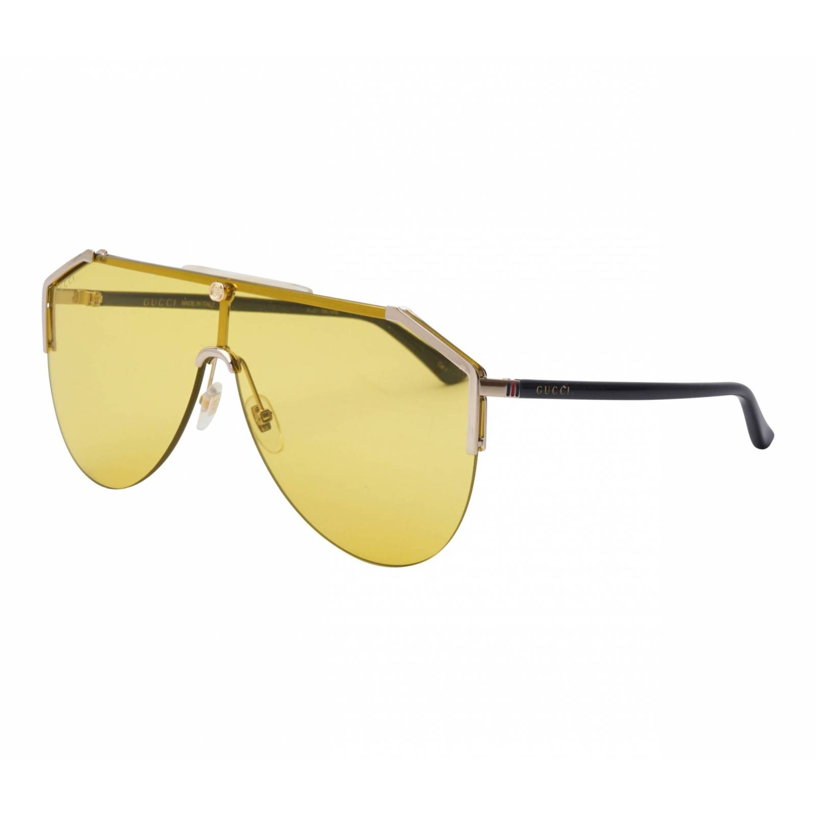 Gucci GG0584S 004 Aviator Square Ambar transparente Original