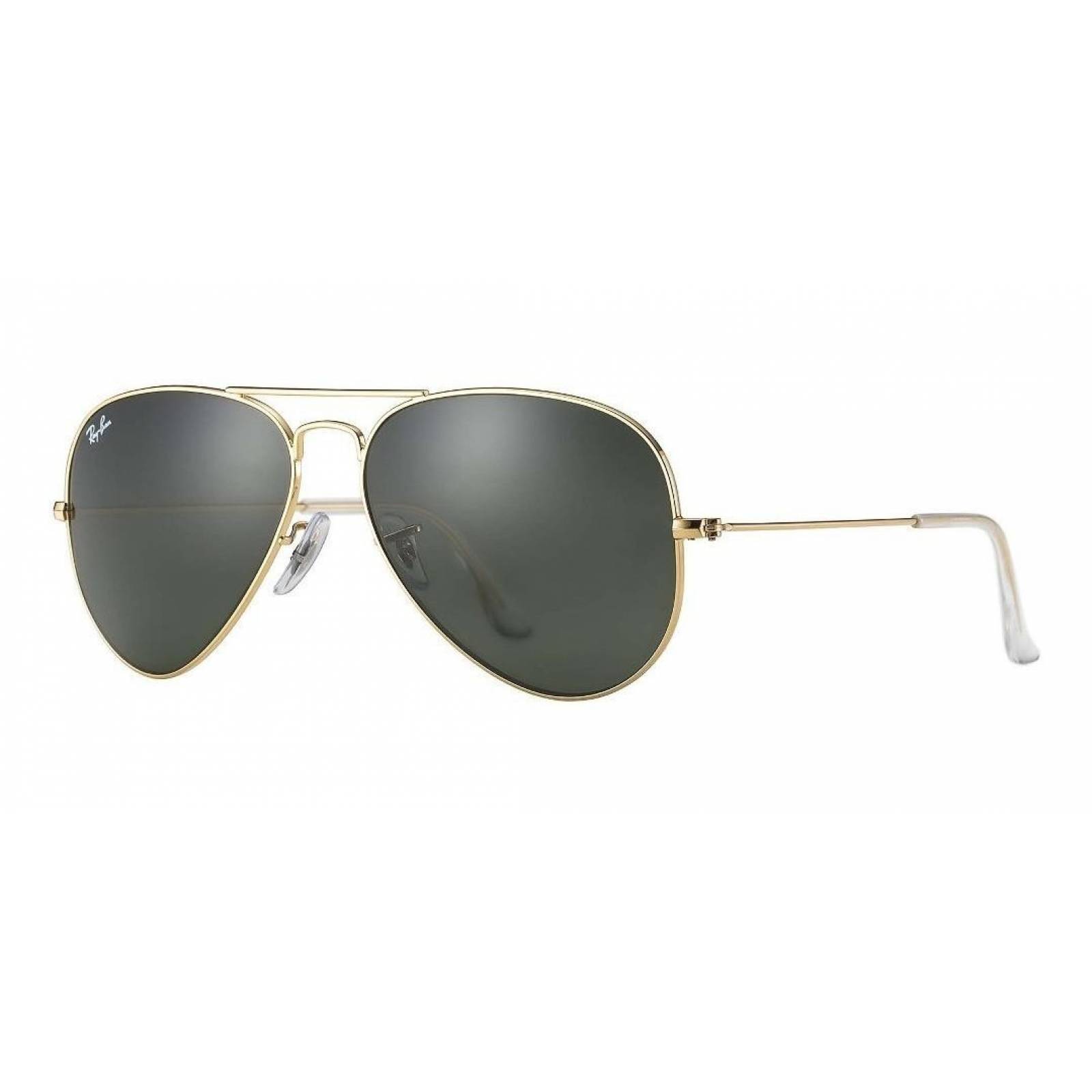Ray Ban Rb3026 L2846 Aviator Negro G-15 Dorado Gota Grande