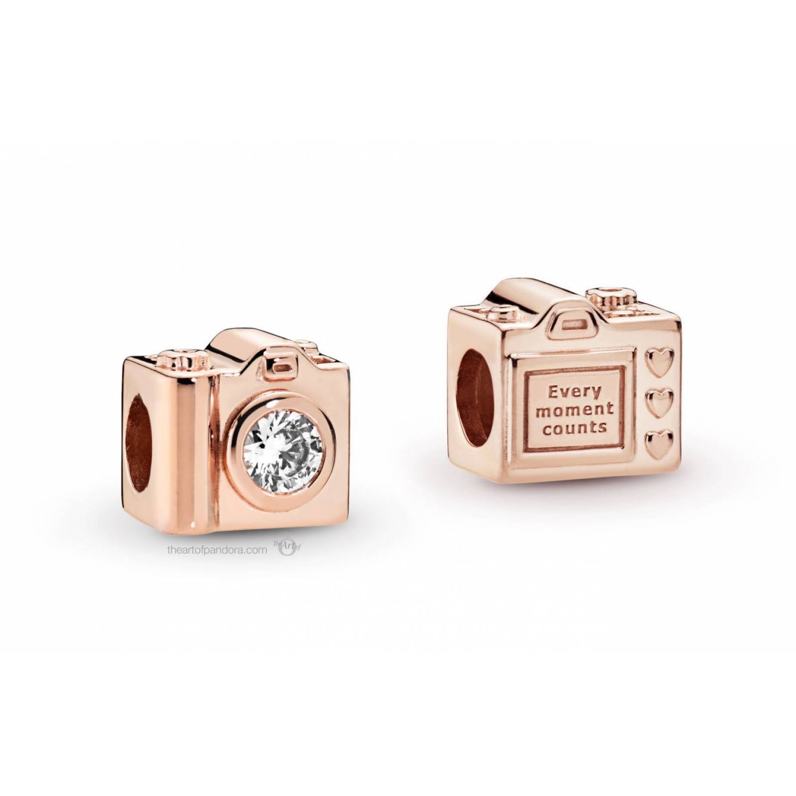 Charm Pandora camara rosa 787986CZ