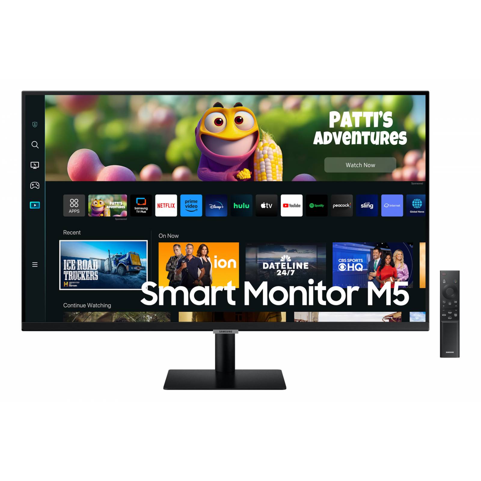 Monitor Plano 32  M5 con Experiencia Smart TV color Negro   Negro