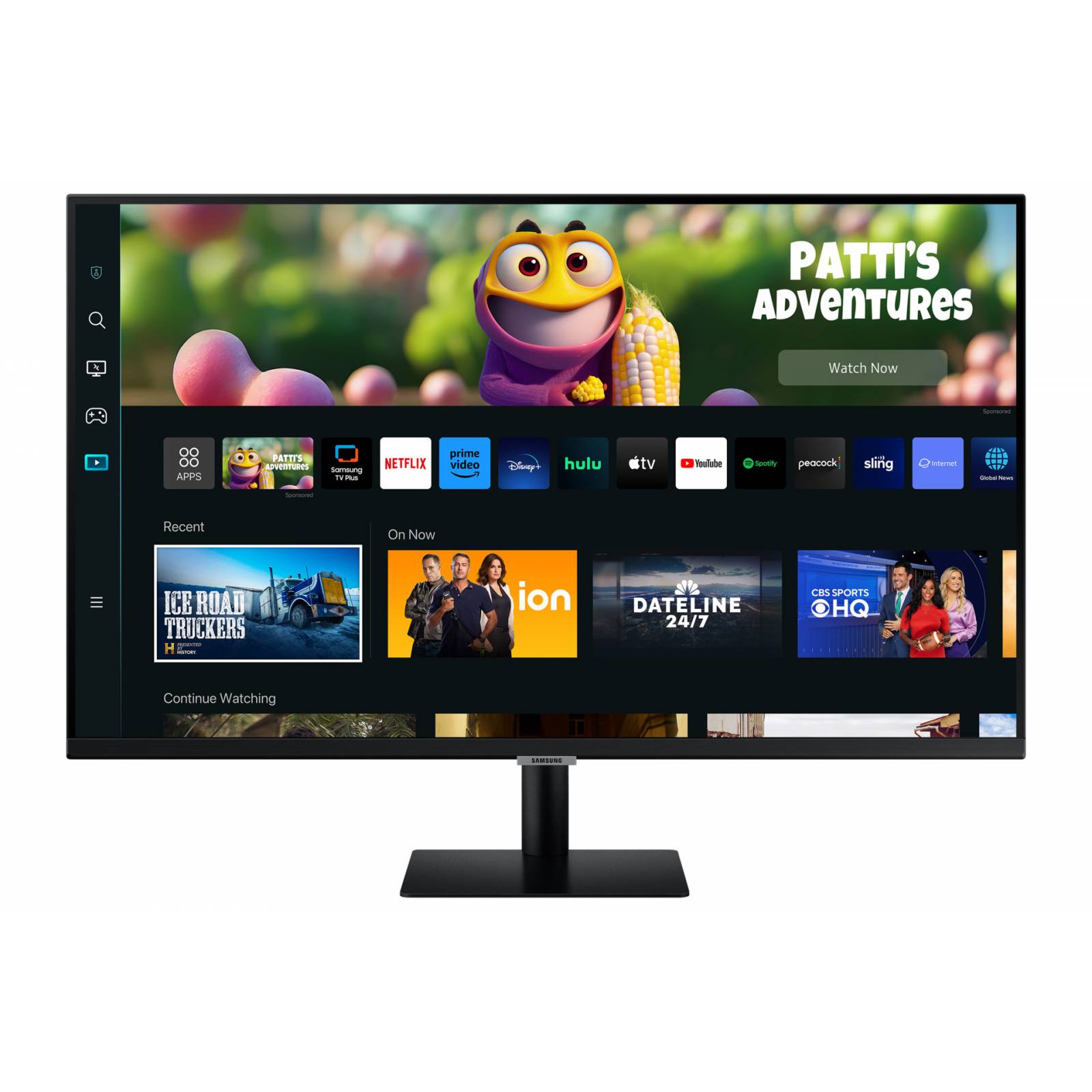 Monitor Plano 32  M5 con Experiencia Smart TV color Negro   Negro